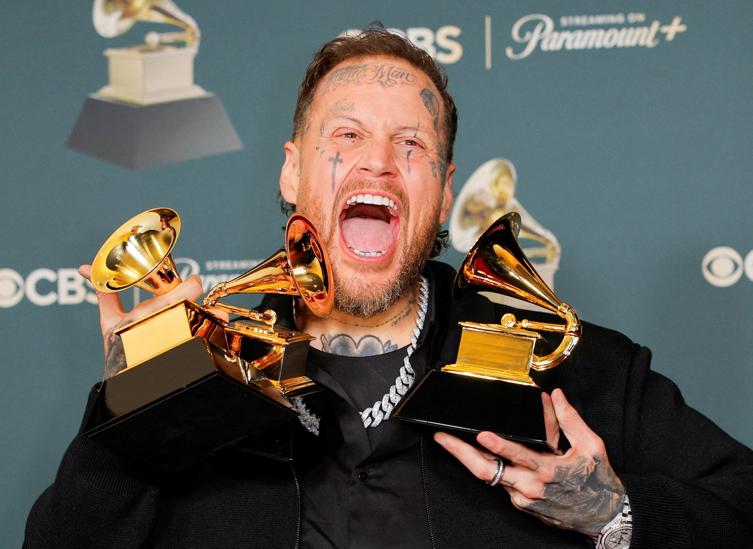 Puerto Rican star Bad Bunny makes Grammys history with 'Album of the Year' win