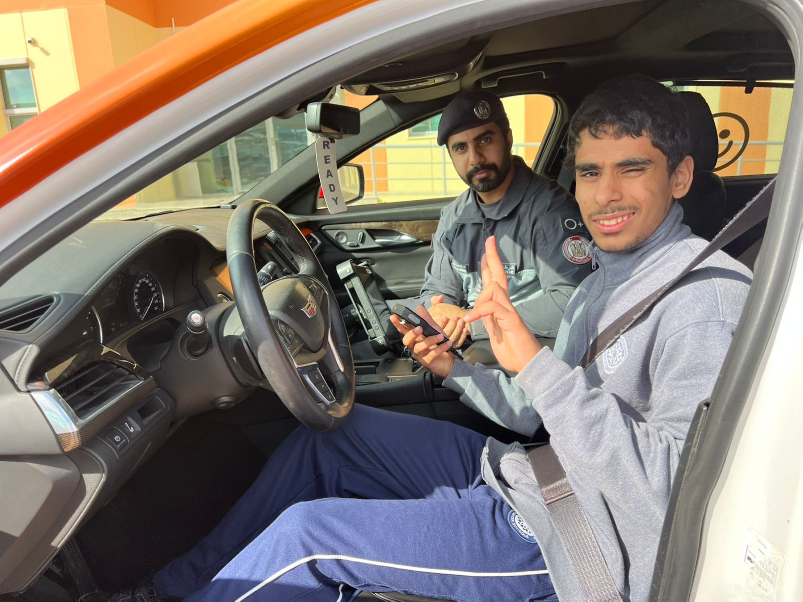 Abu Dhabi Police delight differently-abled child by fulfilling his wish to become police officer for a day