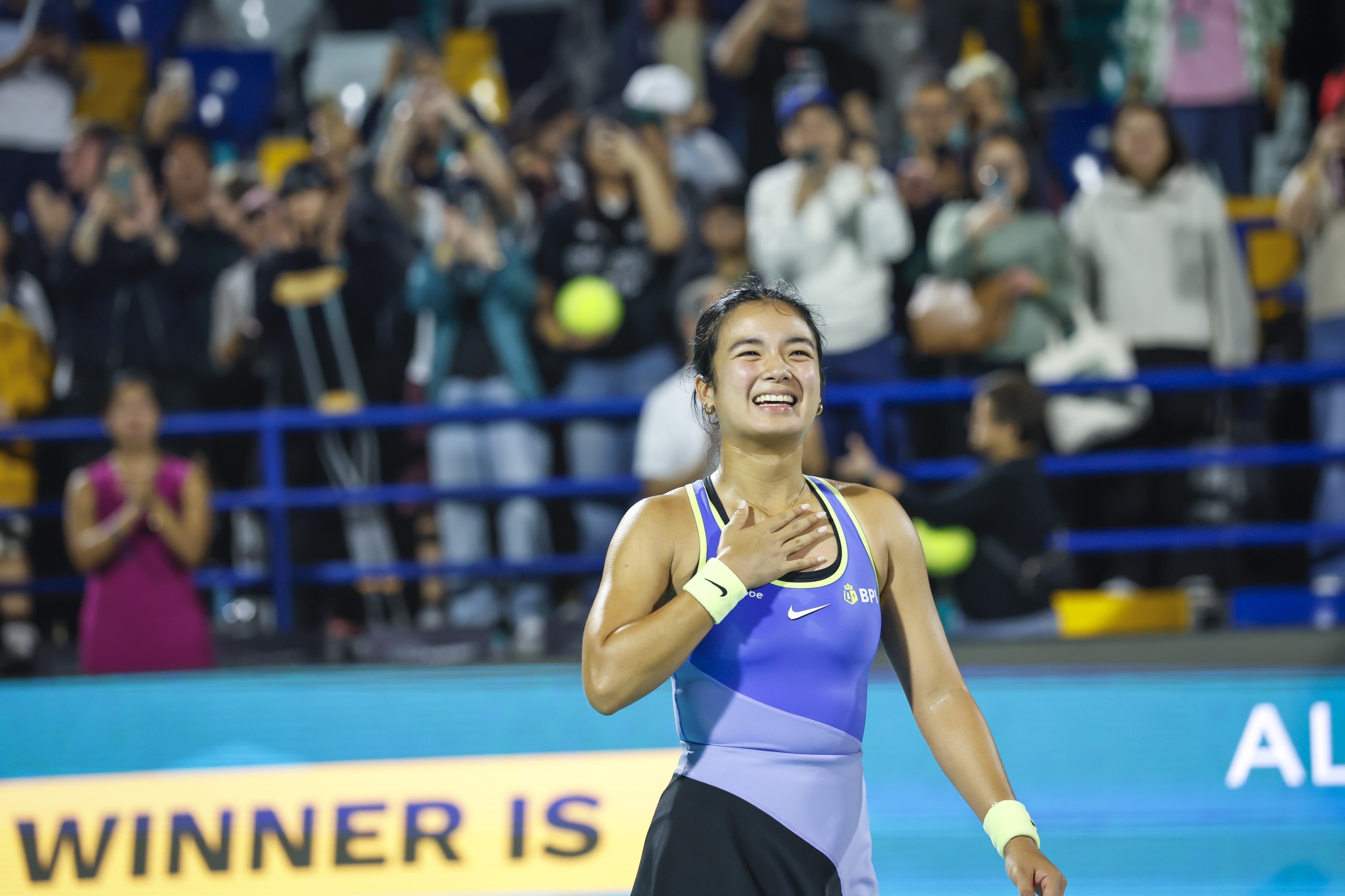 Filipina star Eala battles past  Sasnovich to reach quarters