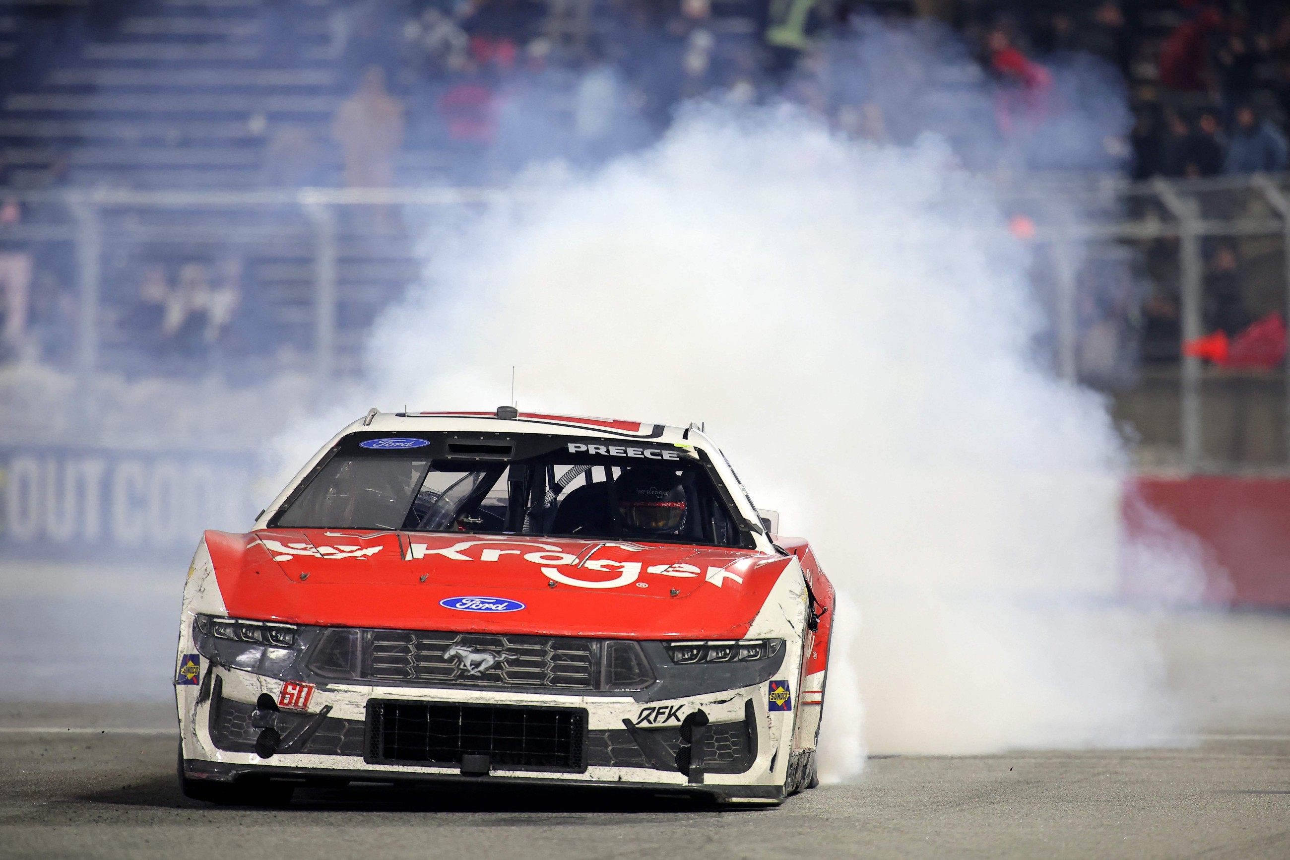 Ryan Preece wins The Clash in sleet and near-freezing temperatures