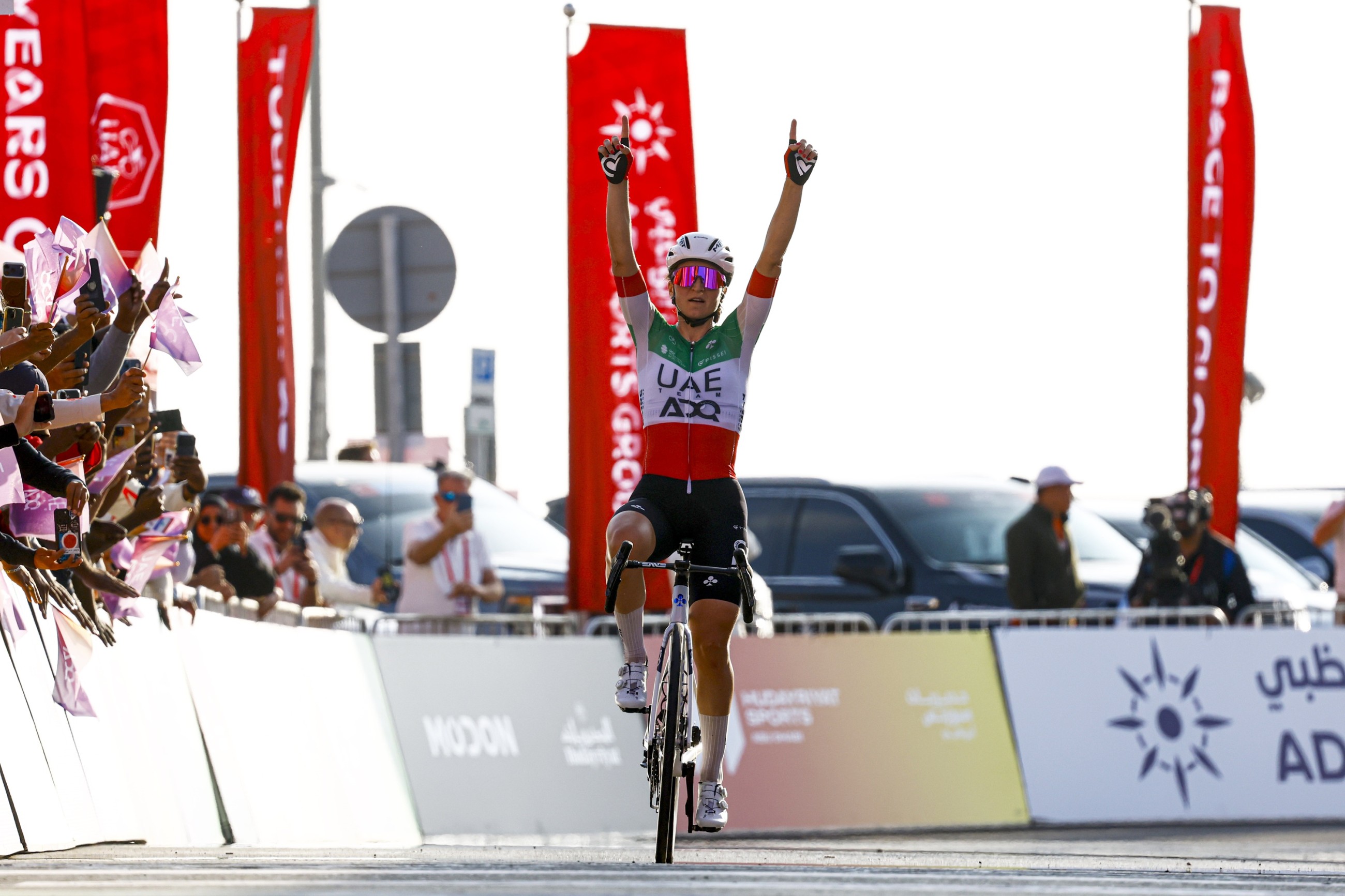 Team ADQ’s Longo Borghini secures third UAE Tour Women title with victory at Jebel Hafeet