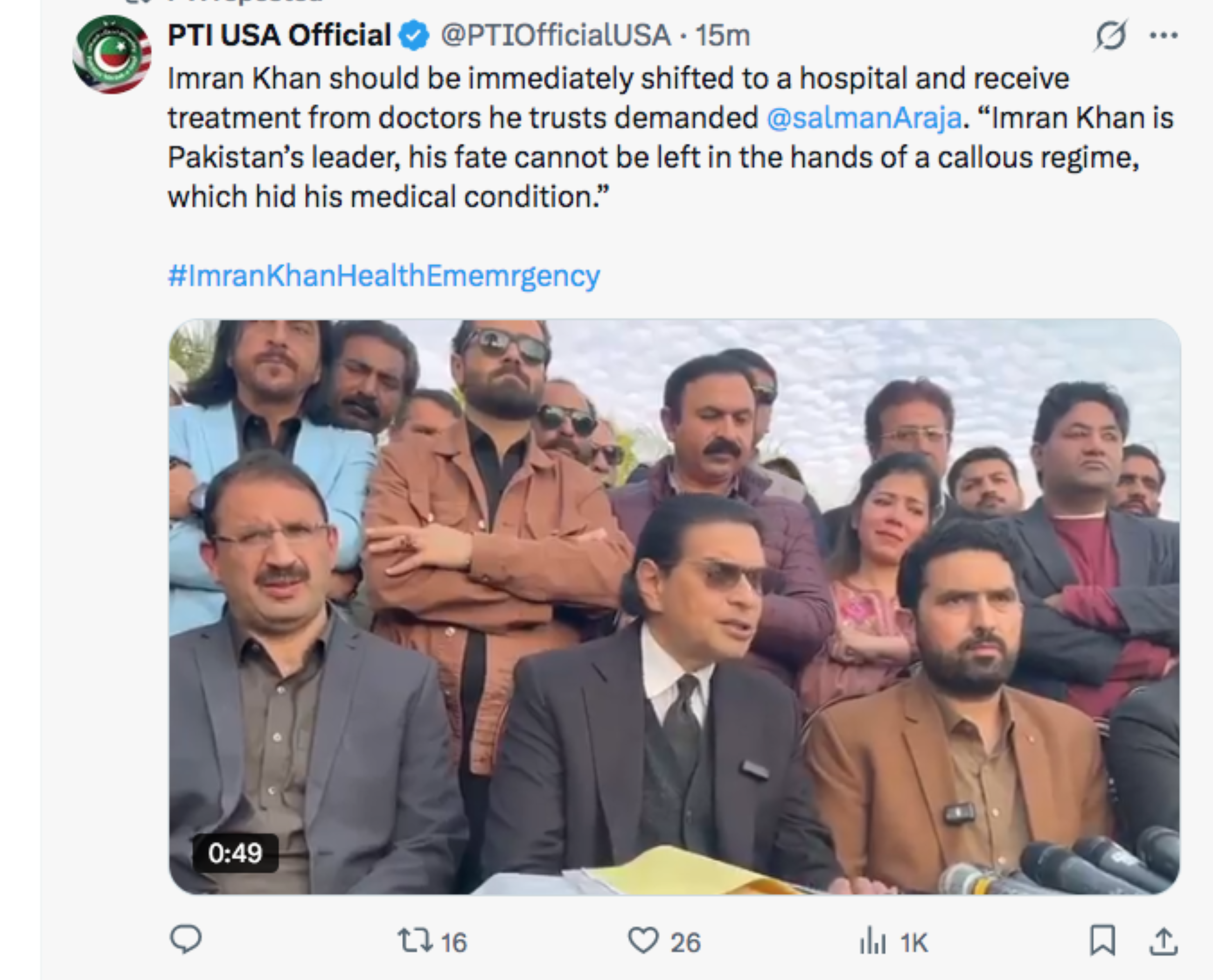 Pakistan top court orders eye check-up for ex-PM Imran, phone call with sons before Feb.16