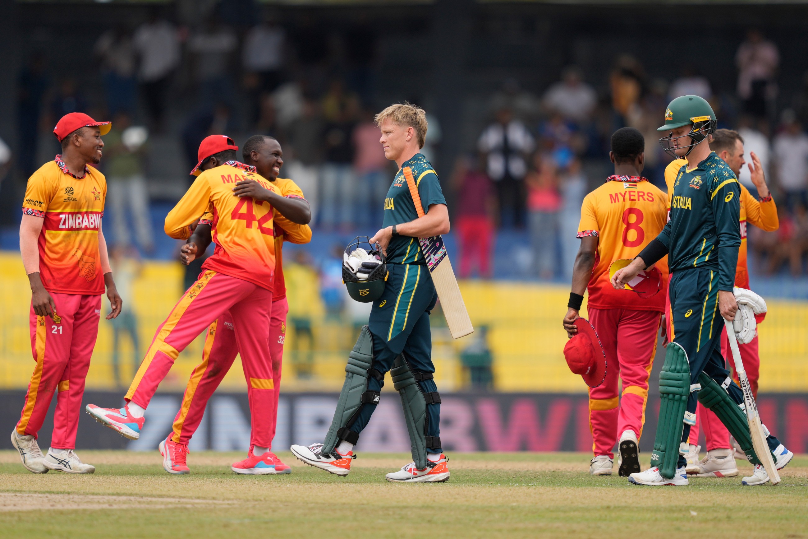 Zimbabwe stun Australia to stay unbeaten in T20 World Cup