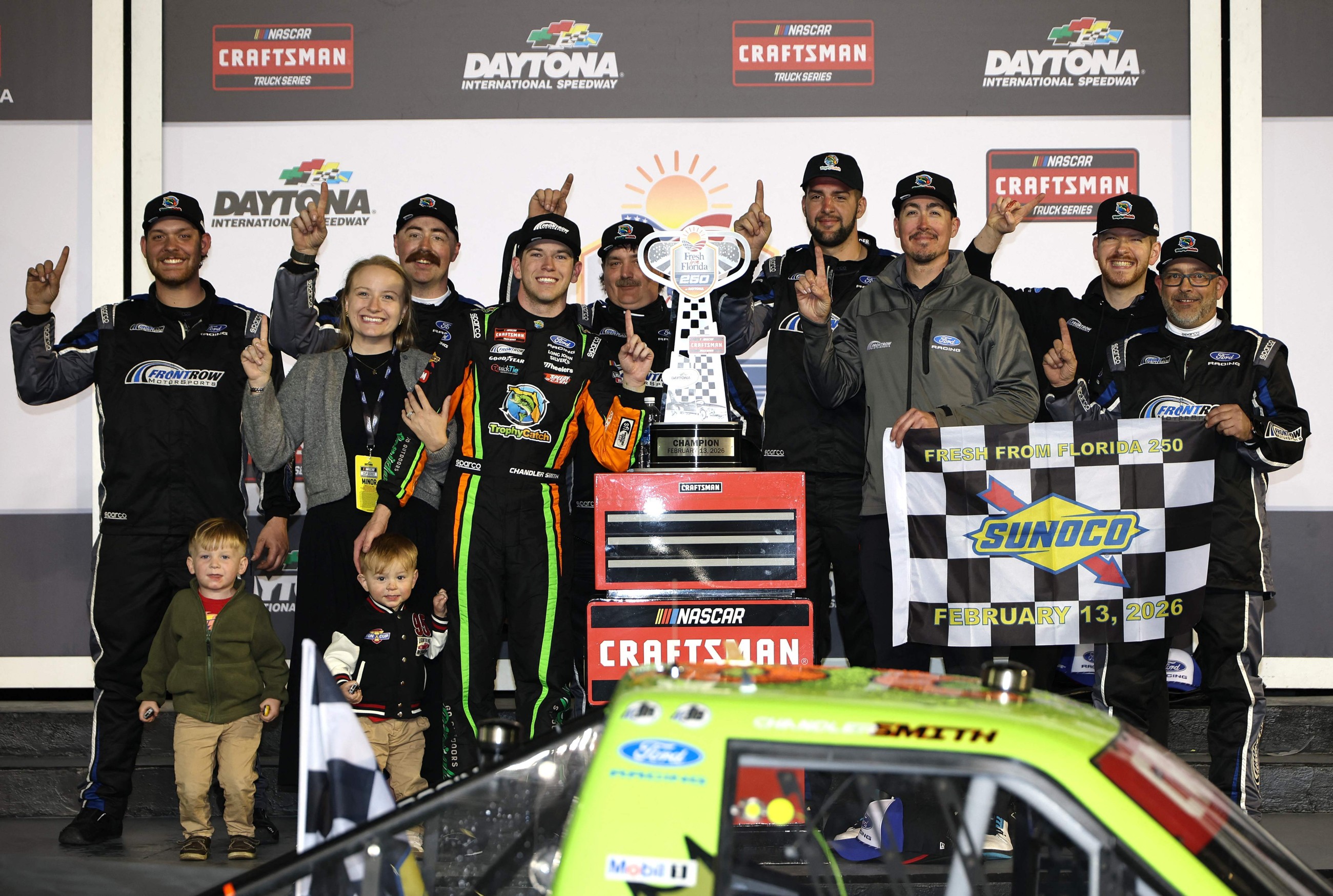 Chandler Smith steals OT win in NASCAR Truck Series opener