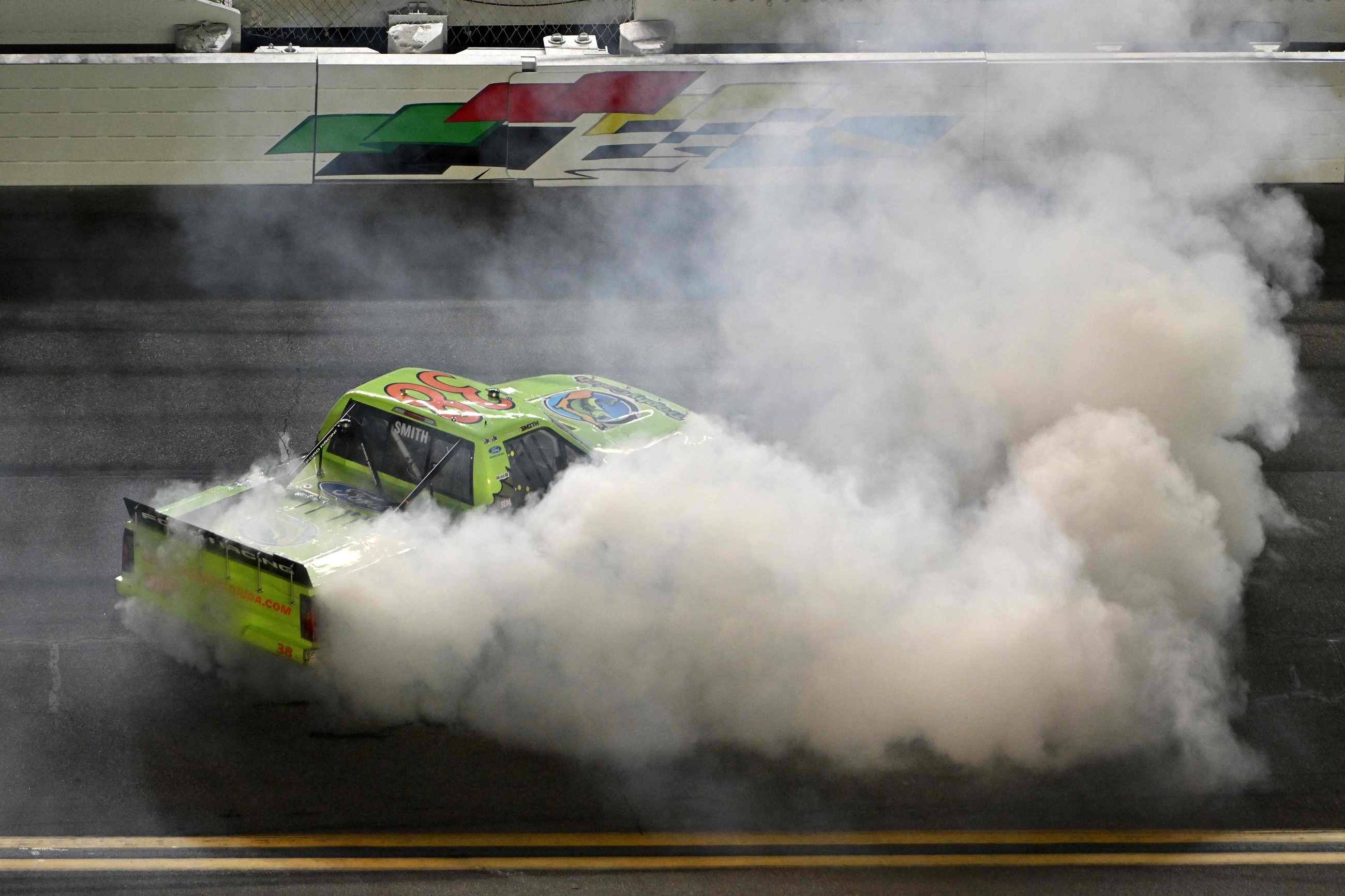Chandler Smith steals OT win in NASCAR Truck Series opener