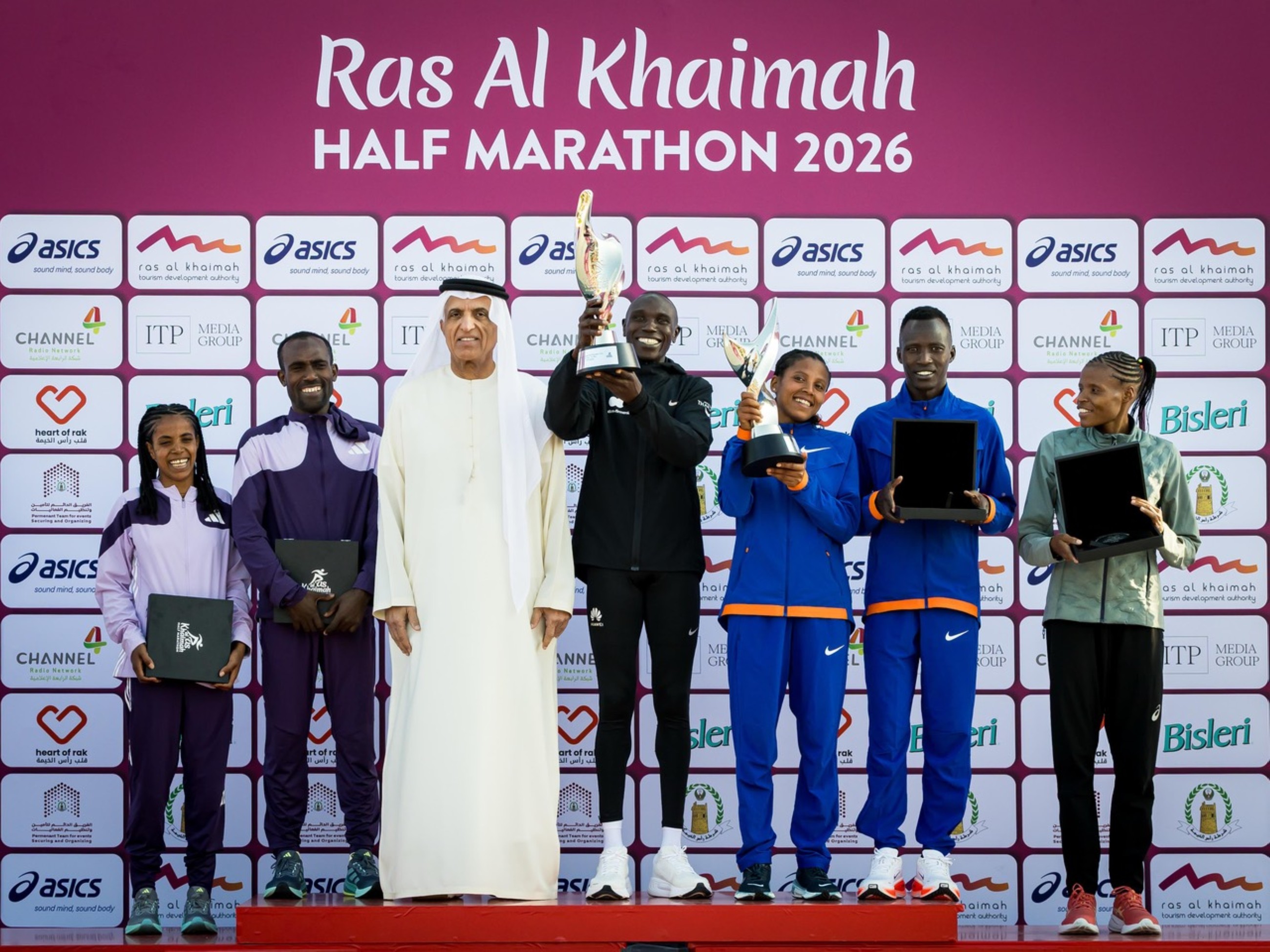 Kamworor, Anley take top honours at Ras Al Khaimah Half Marathon