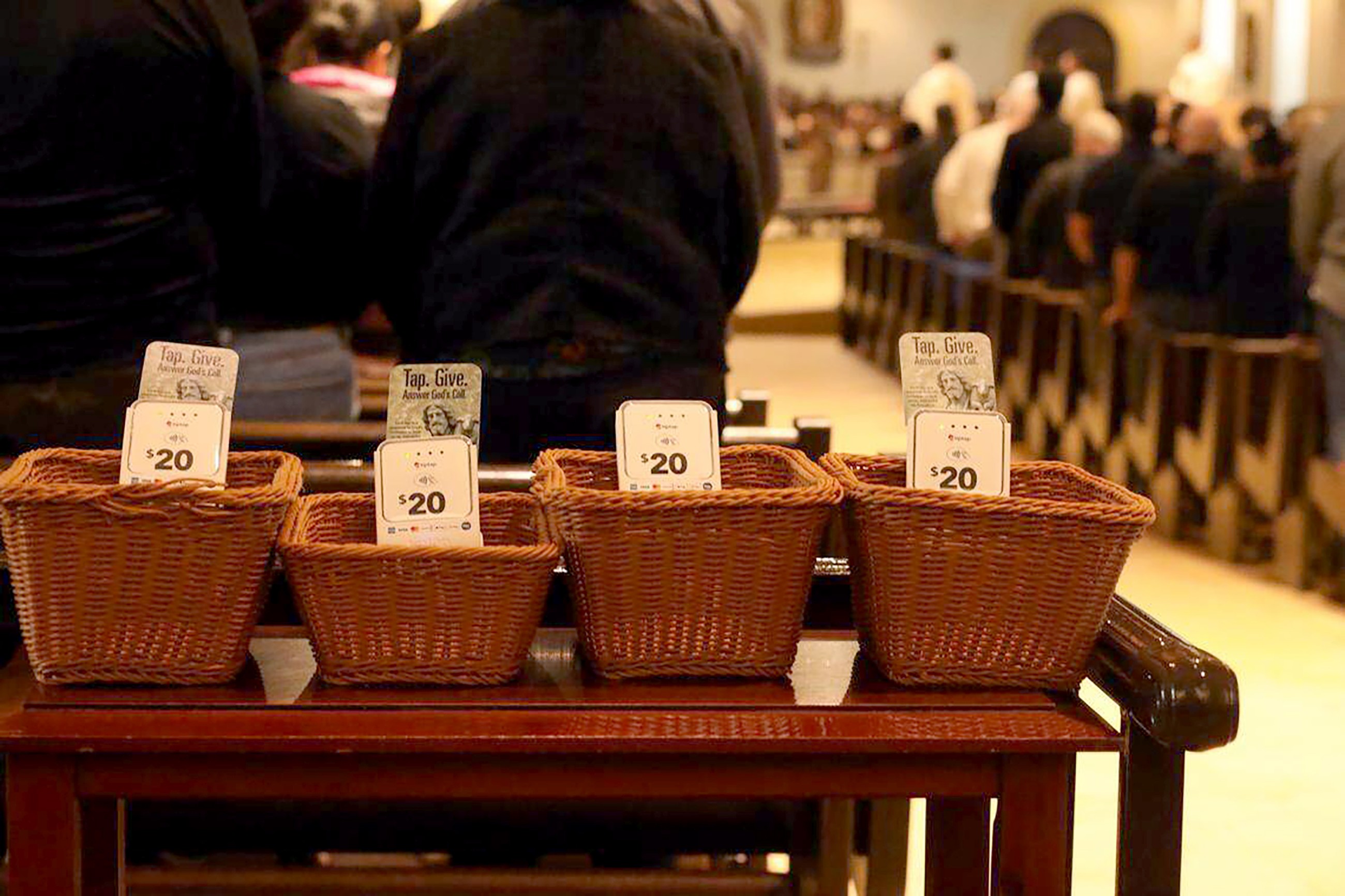 Collection basket goes high-tech at church, &lsquo;people wanted to give more&rsquo;
