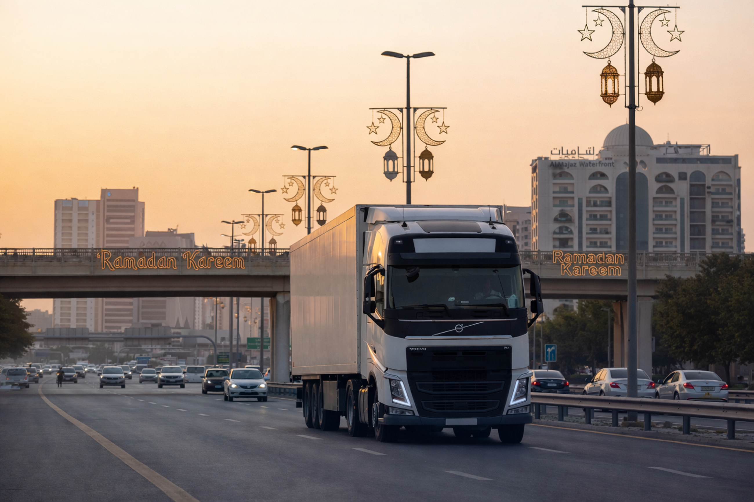 Sharjah modifies traffic timing for trucks during Ramadan