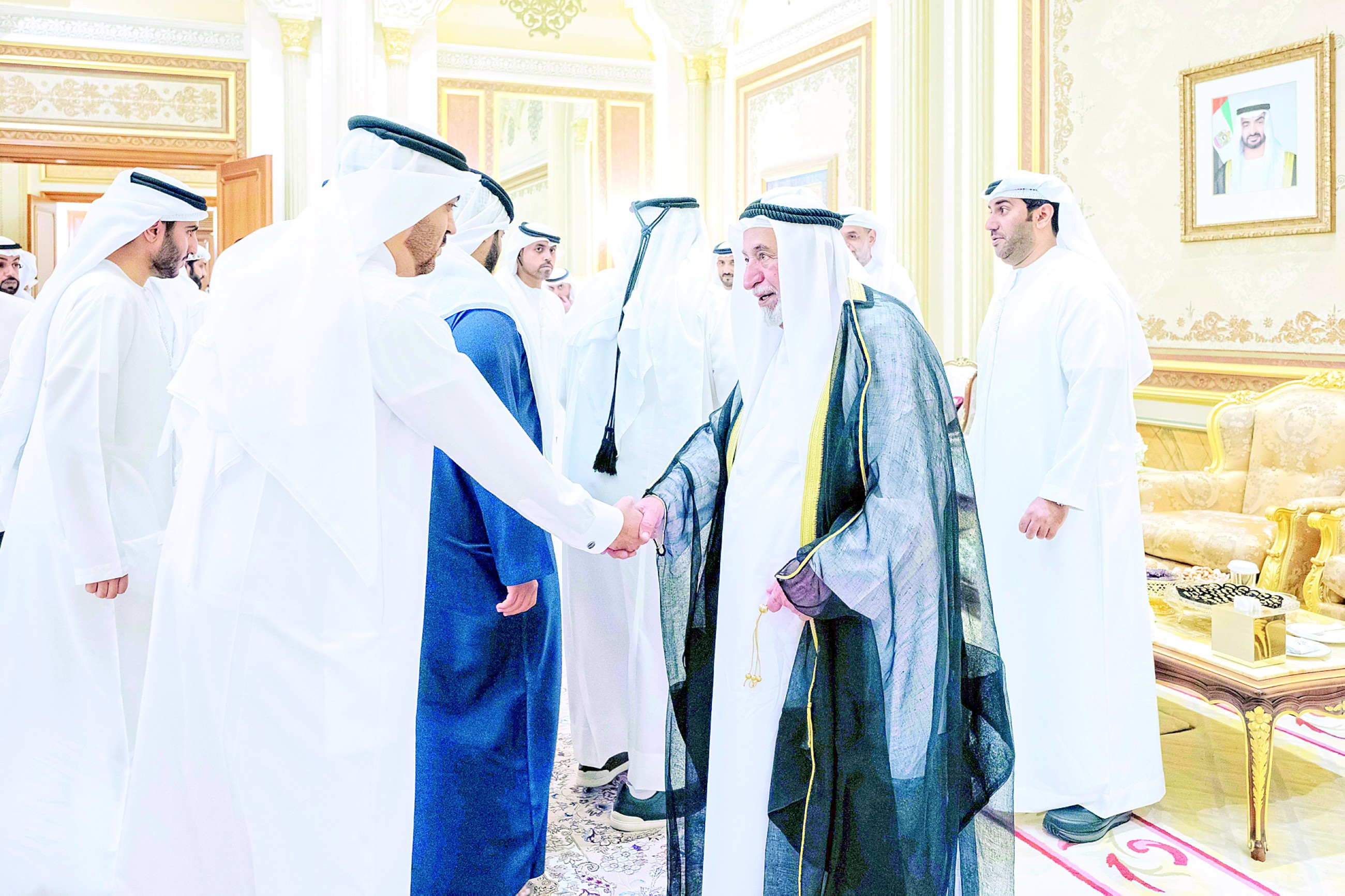 Sheikh Sultan receives Ramadan well-wishers at Al Badee Palace