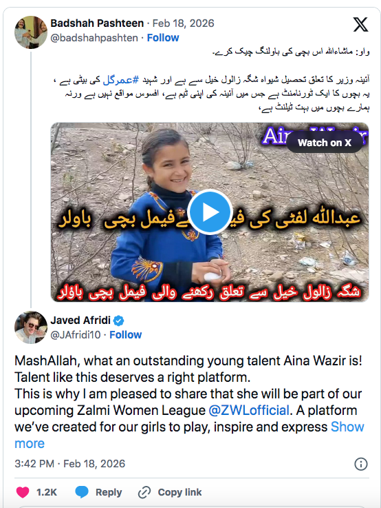 VIDEO: Man released after abduction linked to a young Pakistani girl's street-cricket viral video