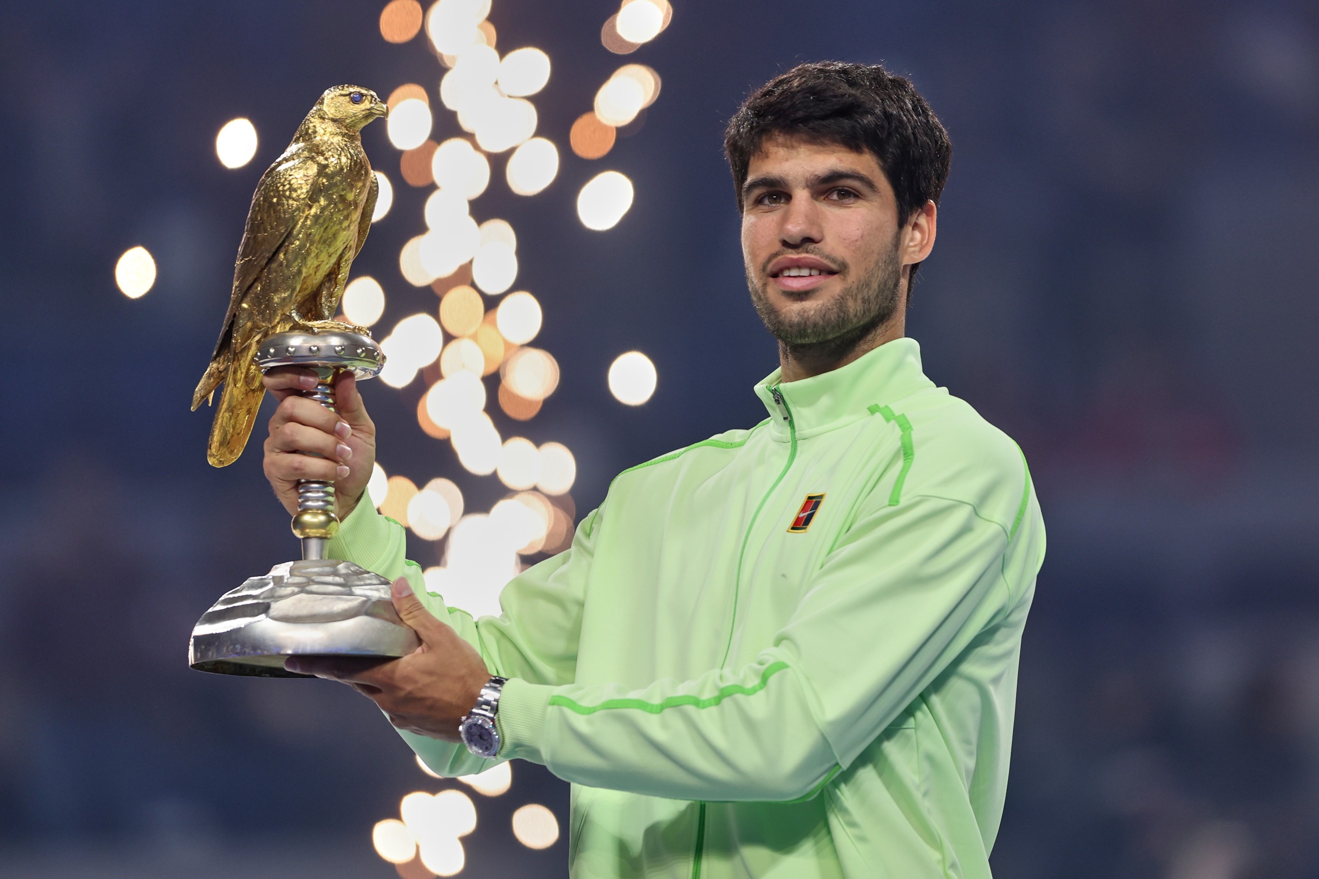Alcaraz downs Fils to win Qatar Open, extends perfect start to the year