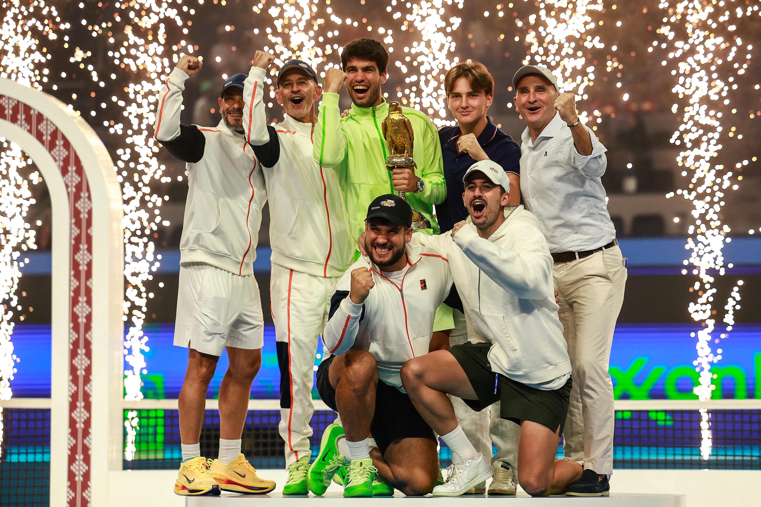 Alcaraz downs Fils to win Qatar Open, extends perfect start to the year