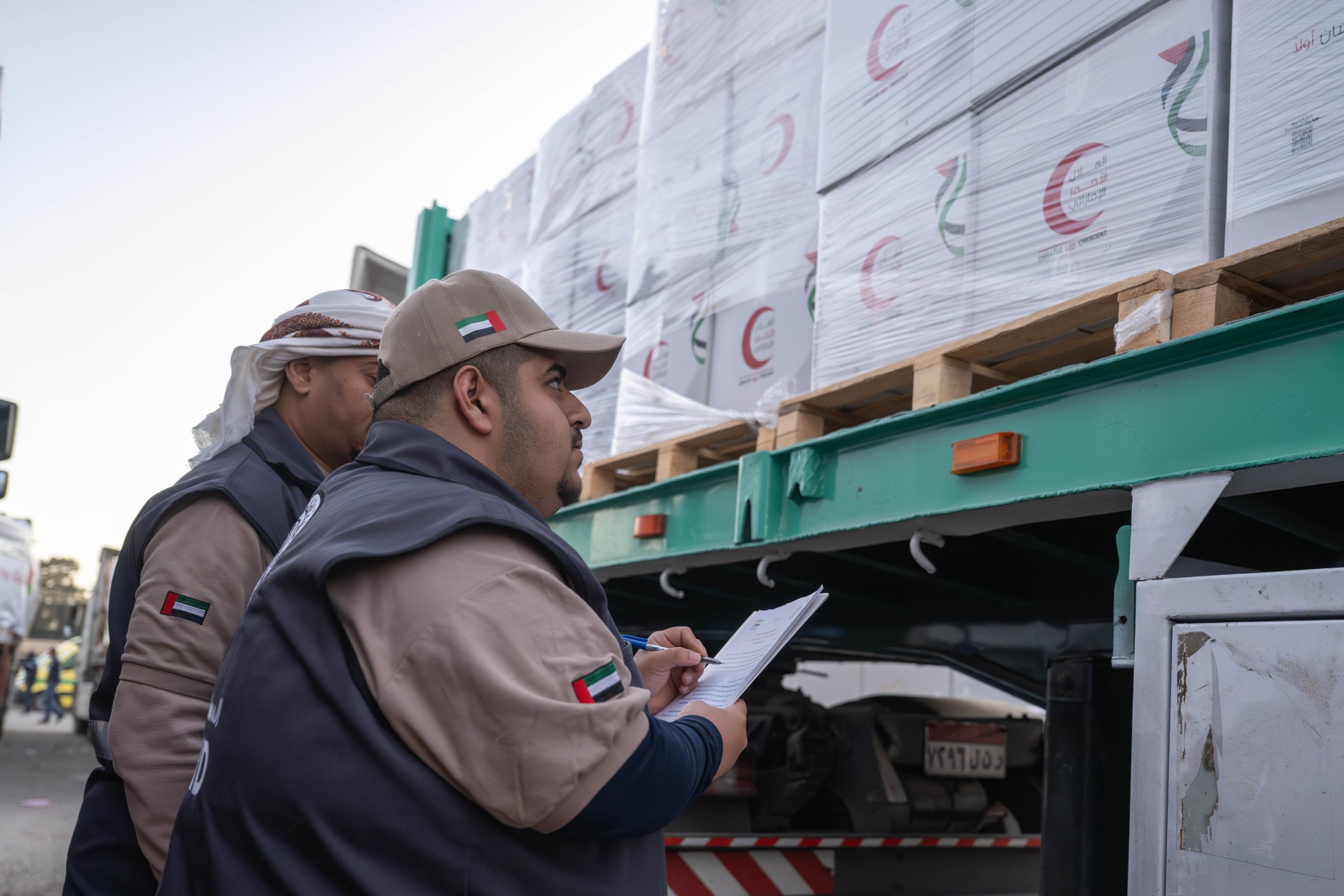 UAE's humanitarian, medical aid convoys arrives in Gaza