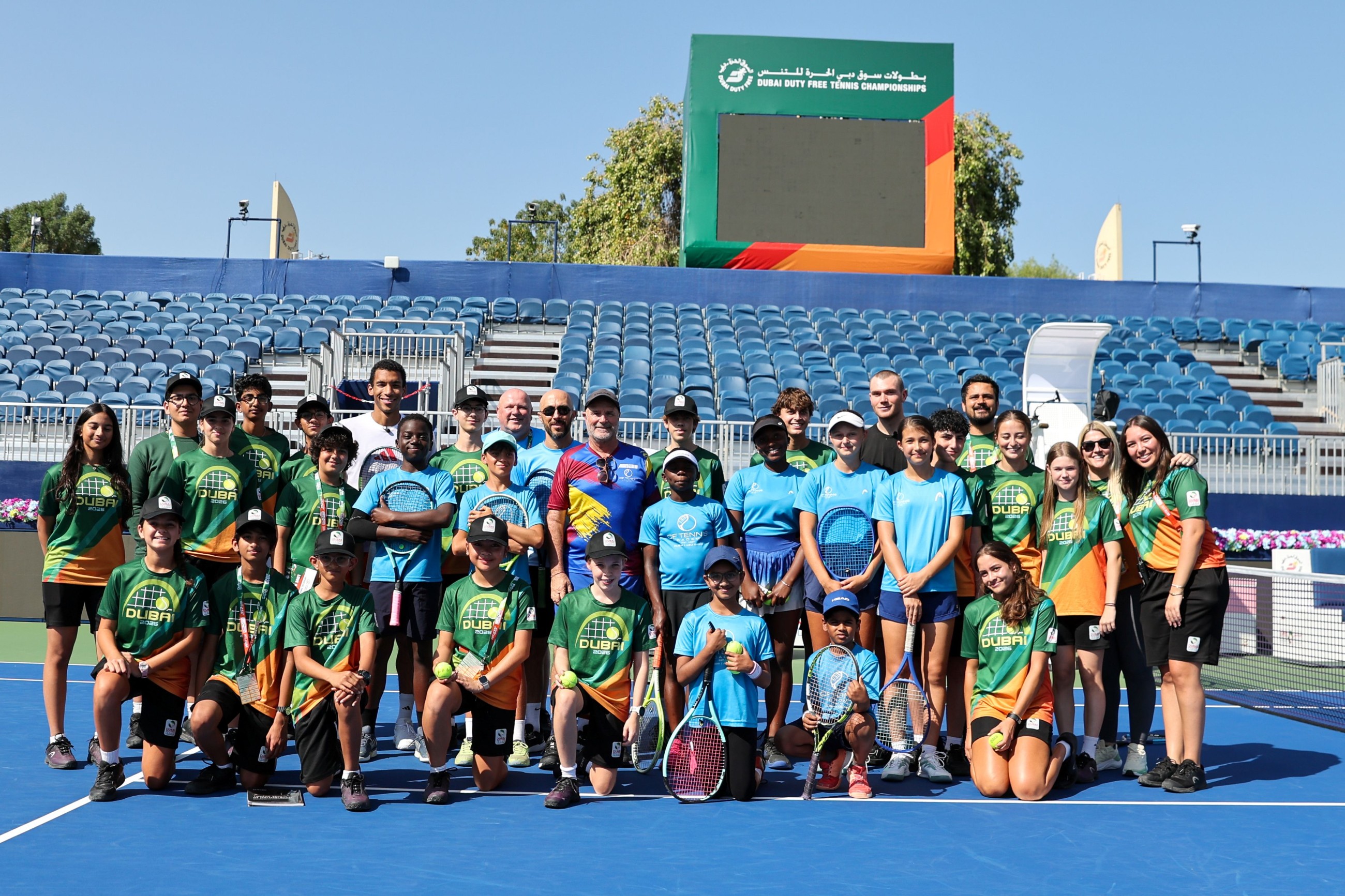 ATP stars connect with next generation during a special youth clinic in Dubai