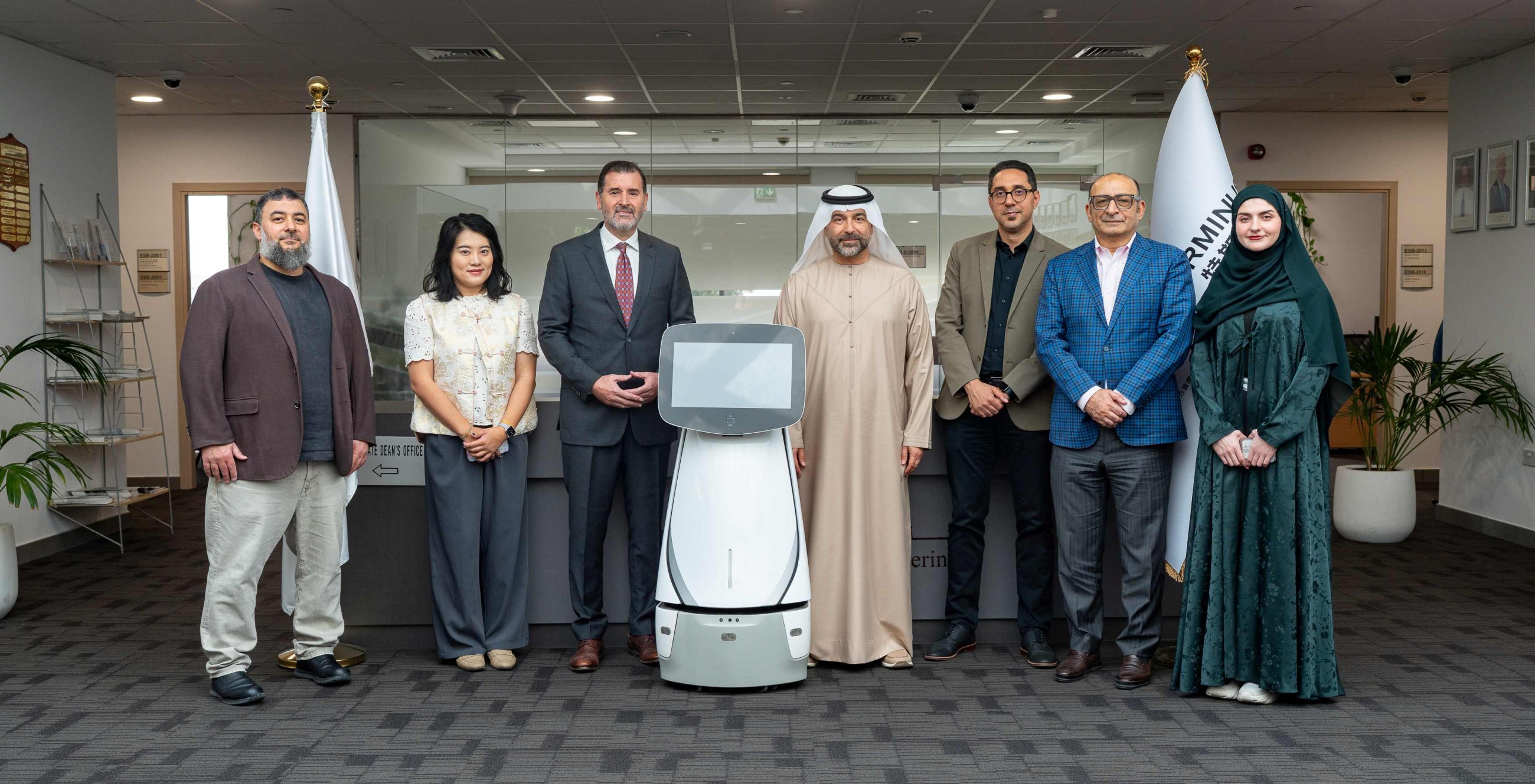 Futuristic robots at AUS link AI with real world