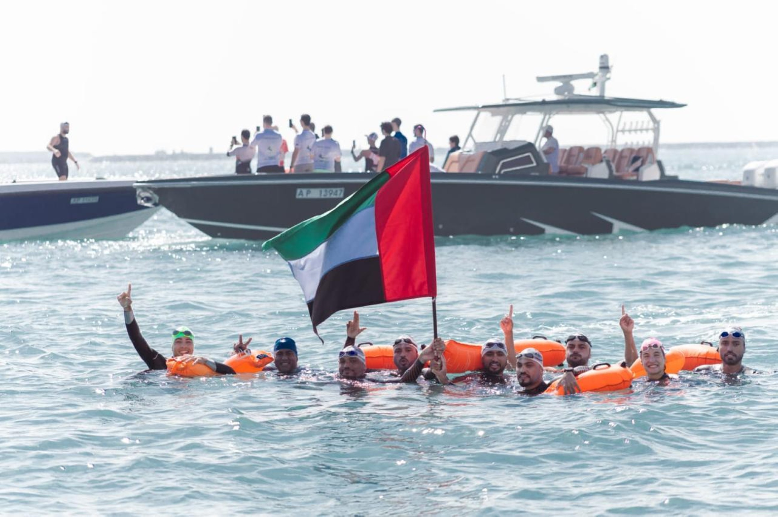 Four Emirati siblings swim into Guinness World Records
