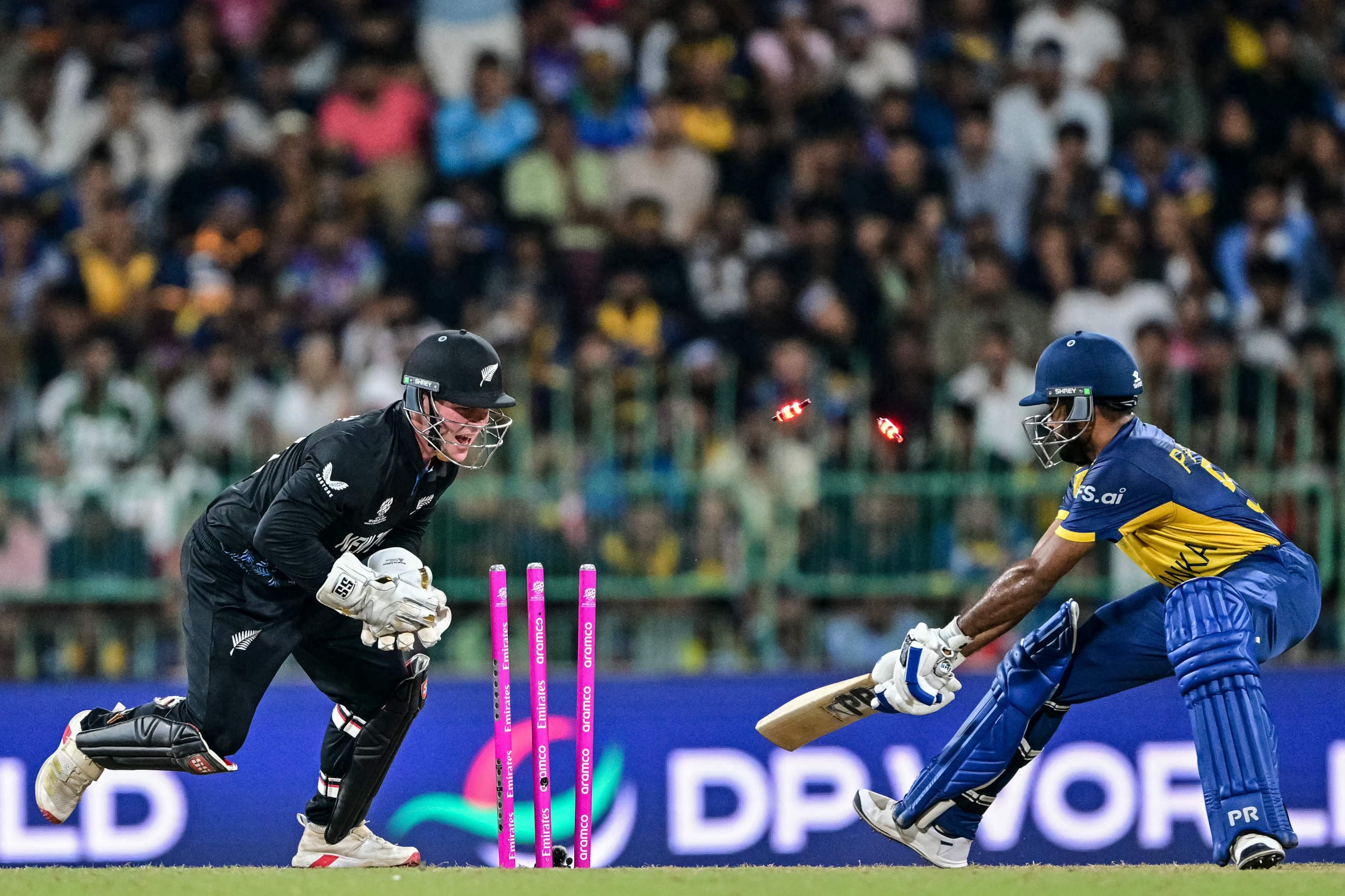 New Zealand fight back to eliminate co-hosts Sri Lanka from T20 World Cup