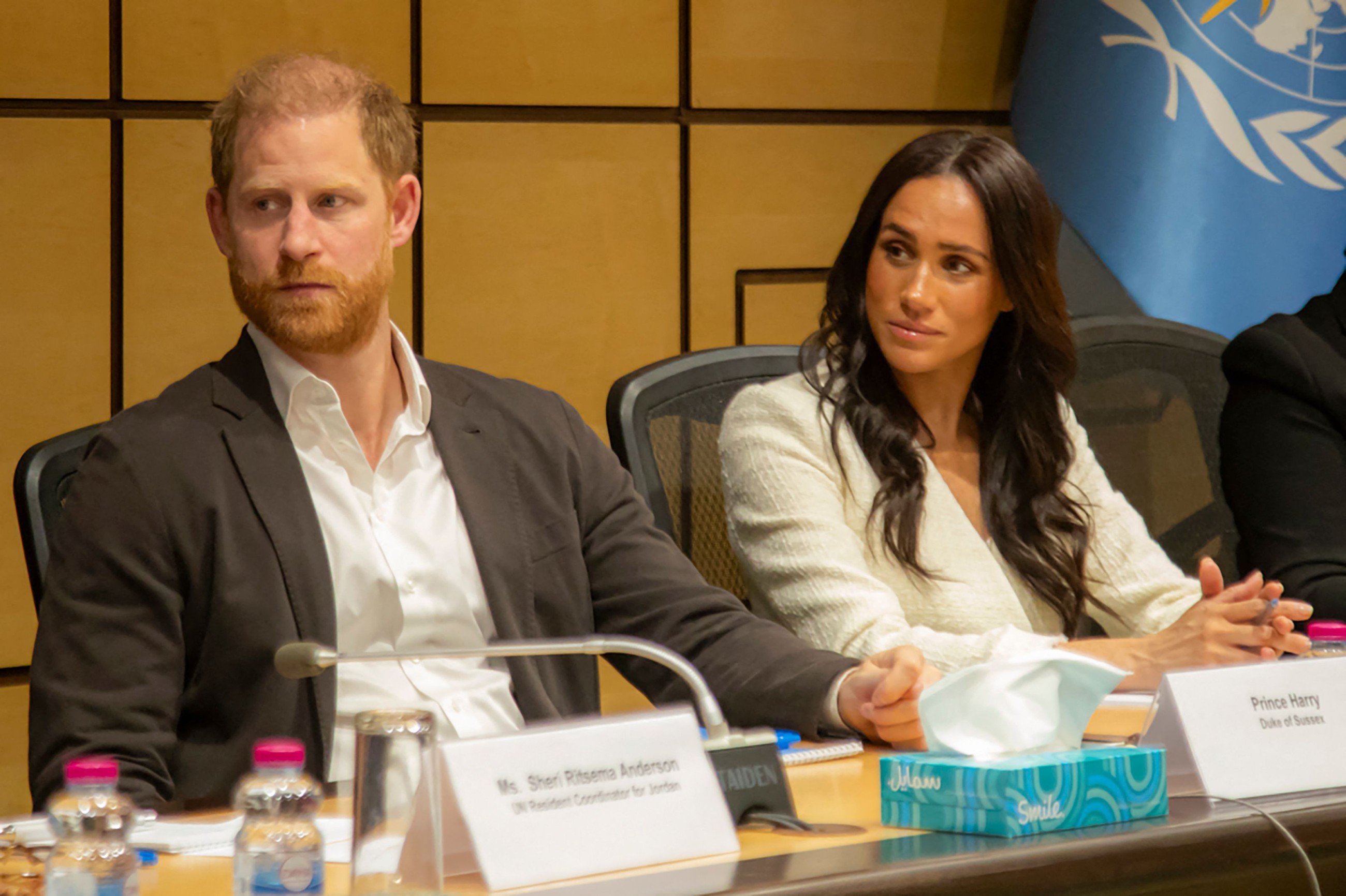 Prince Harry, Meghan visit hospitalised children from Gaza during Jordan trip