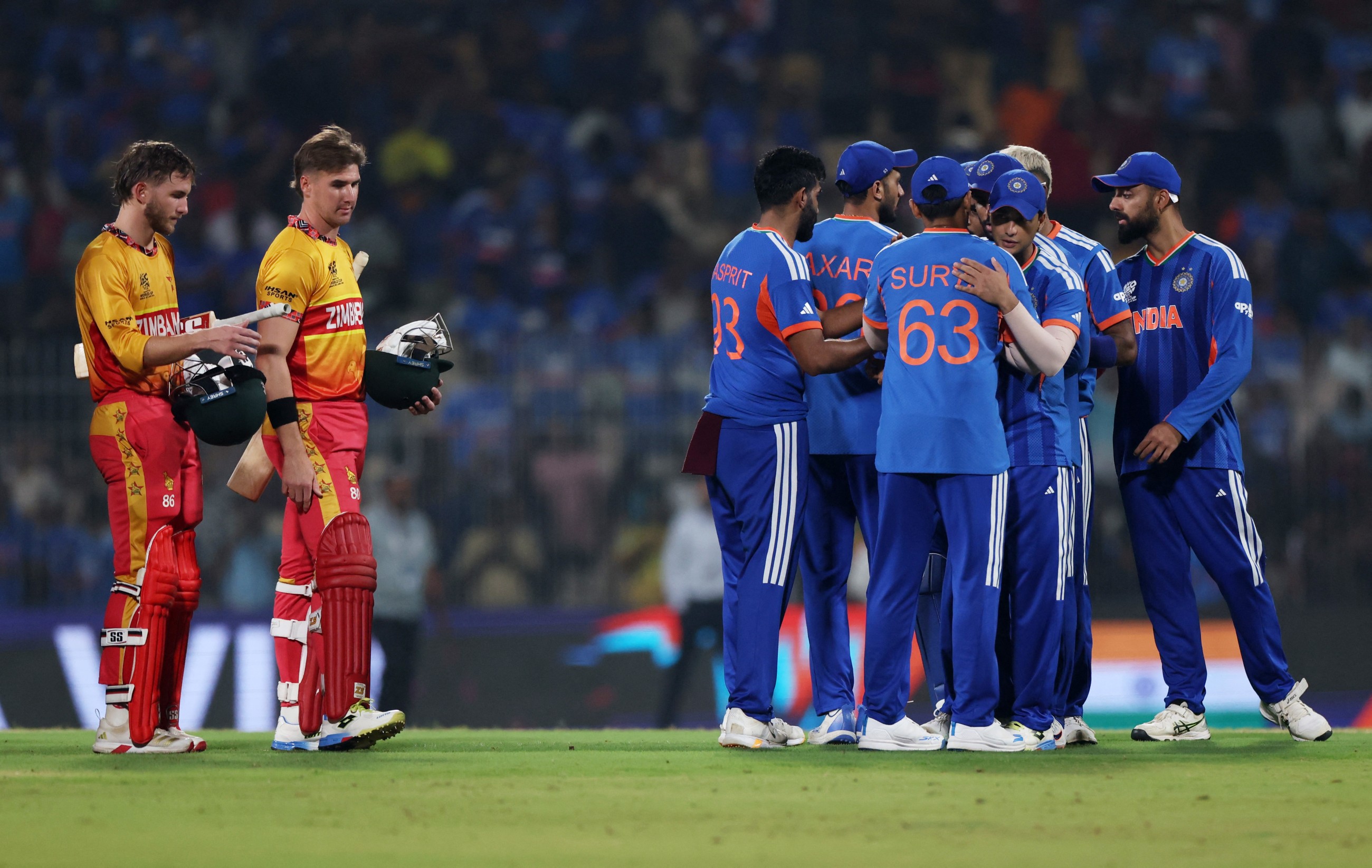 India thrash Zimbabwe in T20 World Cup, S.Africa into semi-finals
