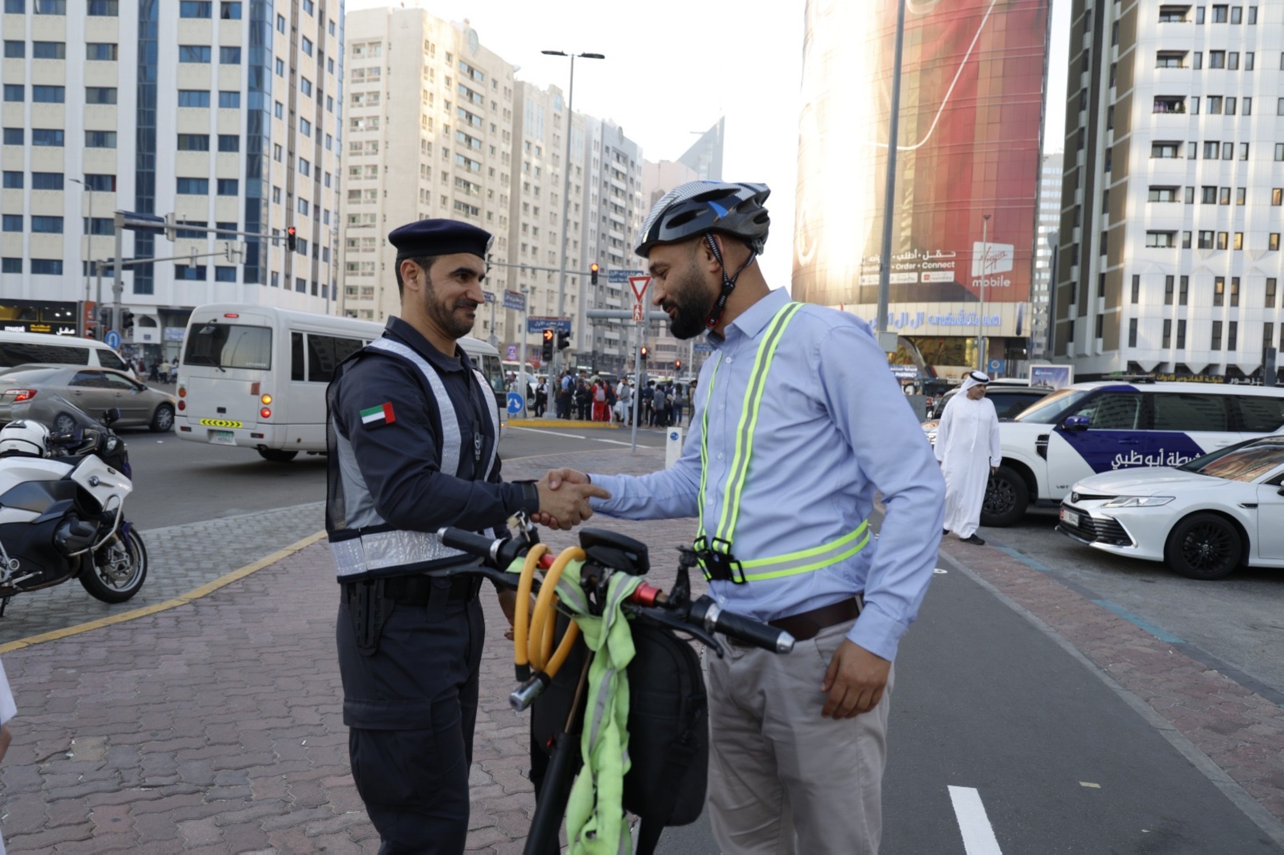Abu Dhabi Police underline need for cyclists to abide by traffic safety rules