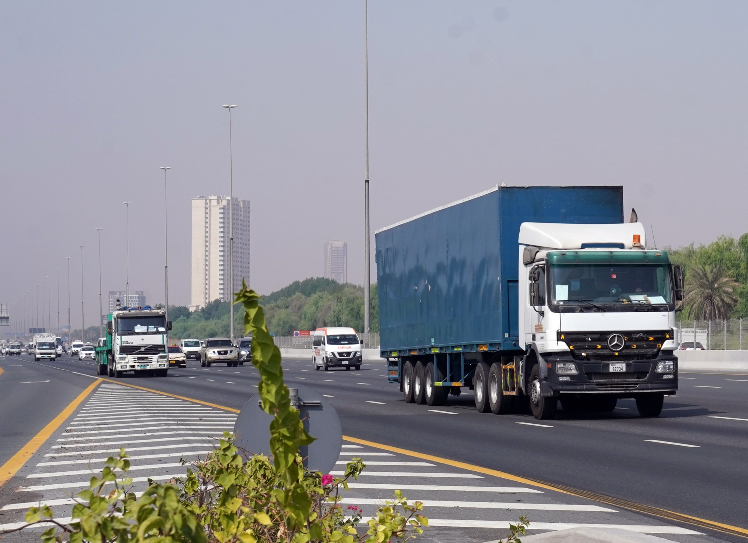 Authorities allow trucks to use all roads across Dubai until Wednesday evening