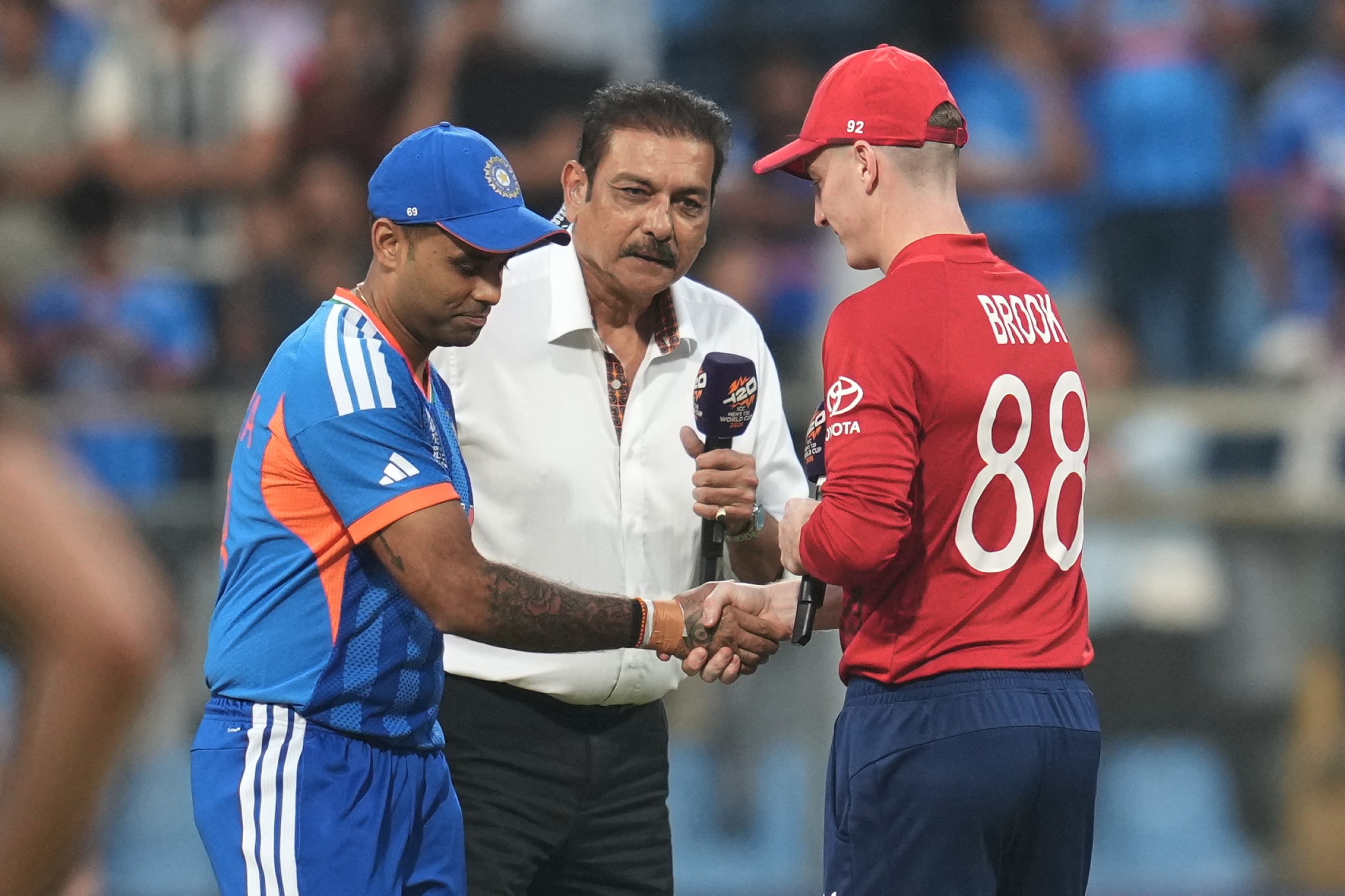 England opt to bowl first against India in second T20 World Cup semifinal