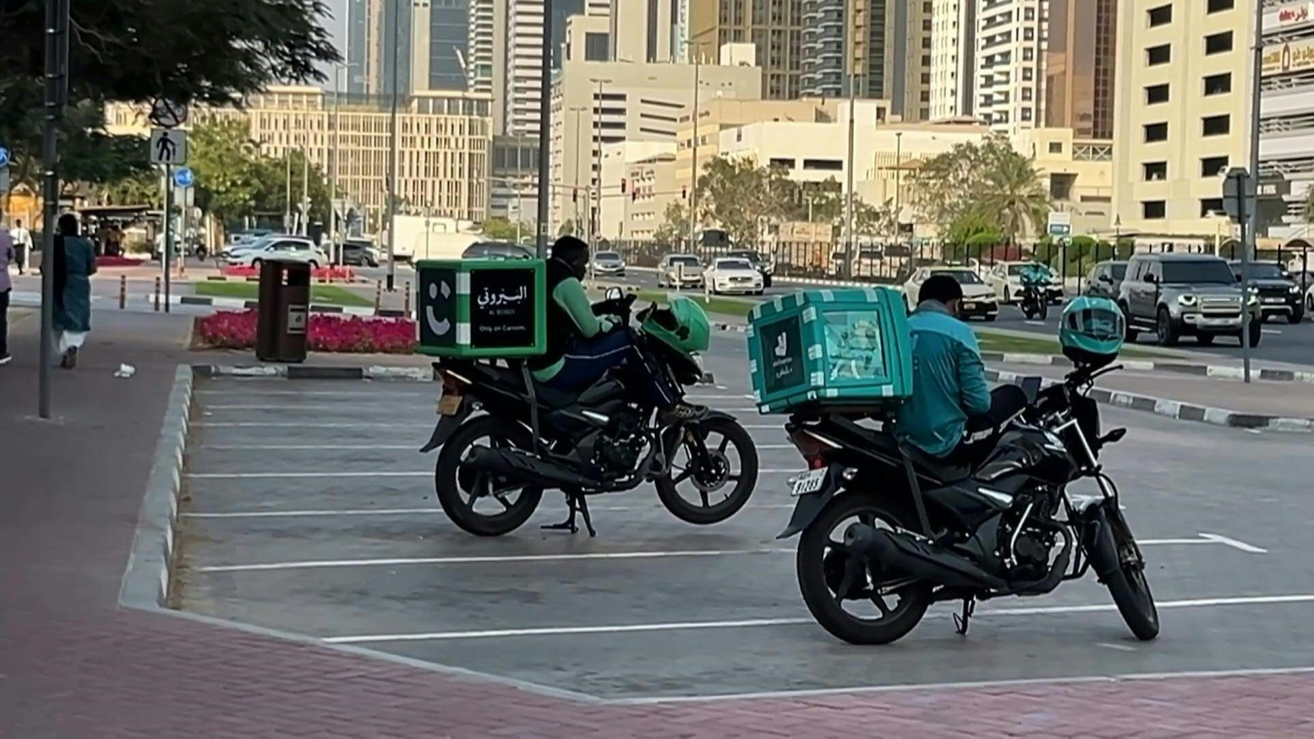 Delivery drivers dodge debris to keep Gulf fed under Iranian attacks