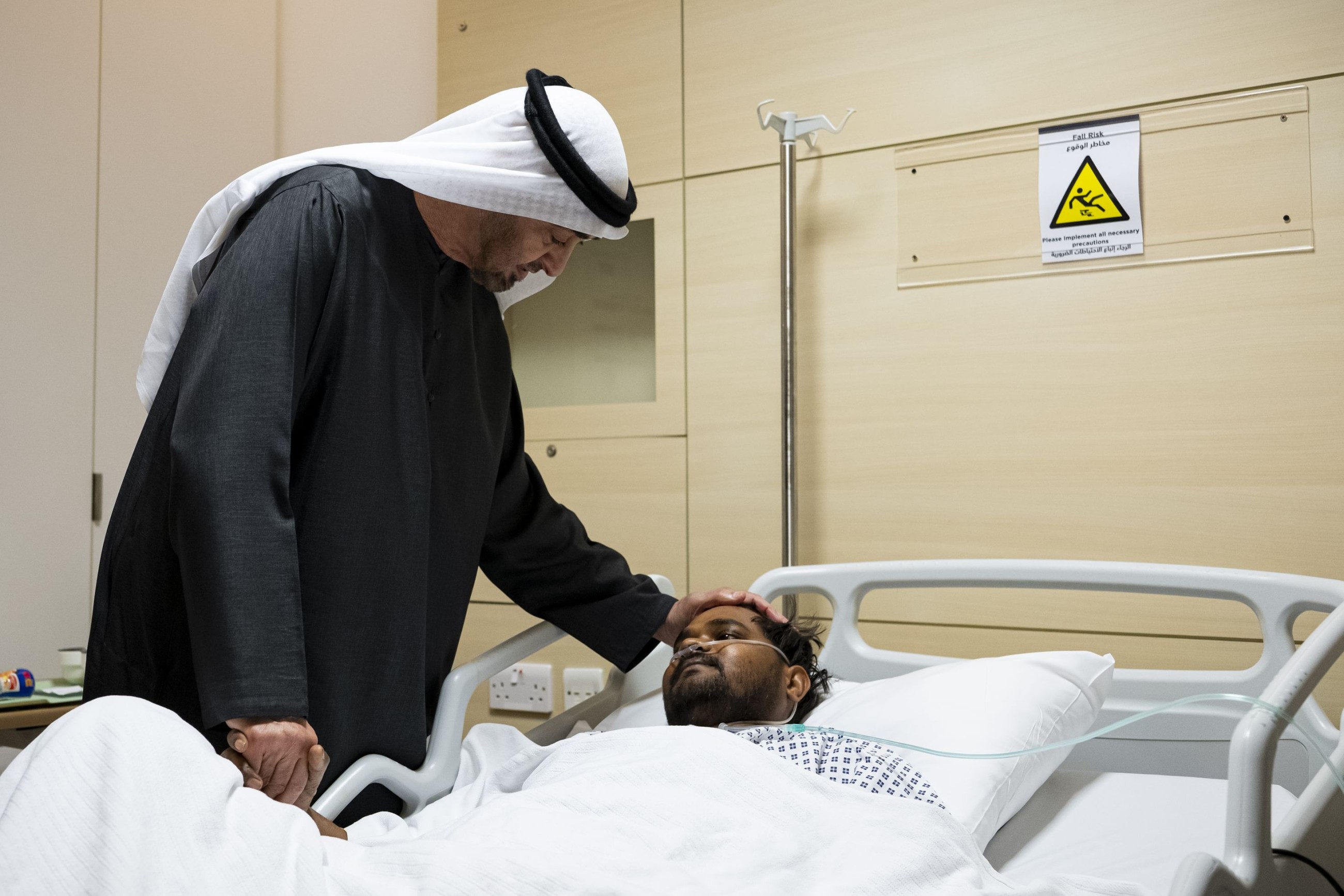 UAE President visits victims injured in Iranian attacks, wishes them speedy recovery