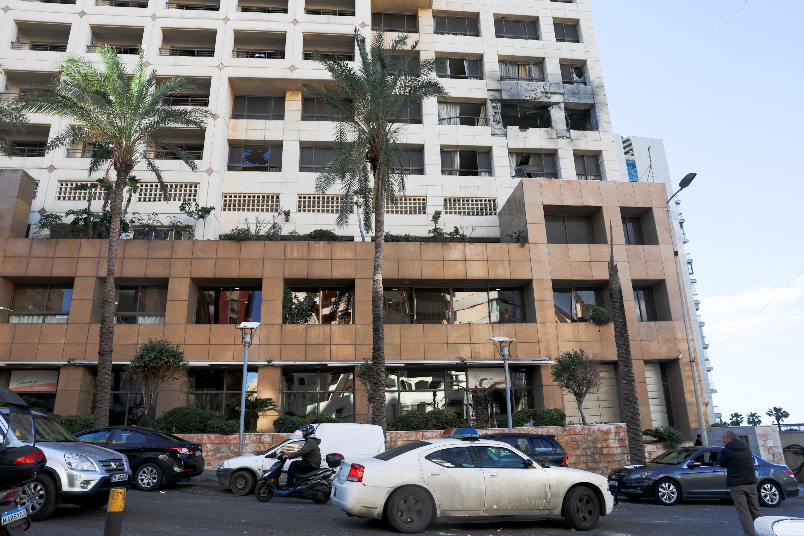 4 killed, children among 10 injured in Beirut hotel strike