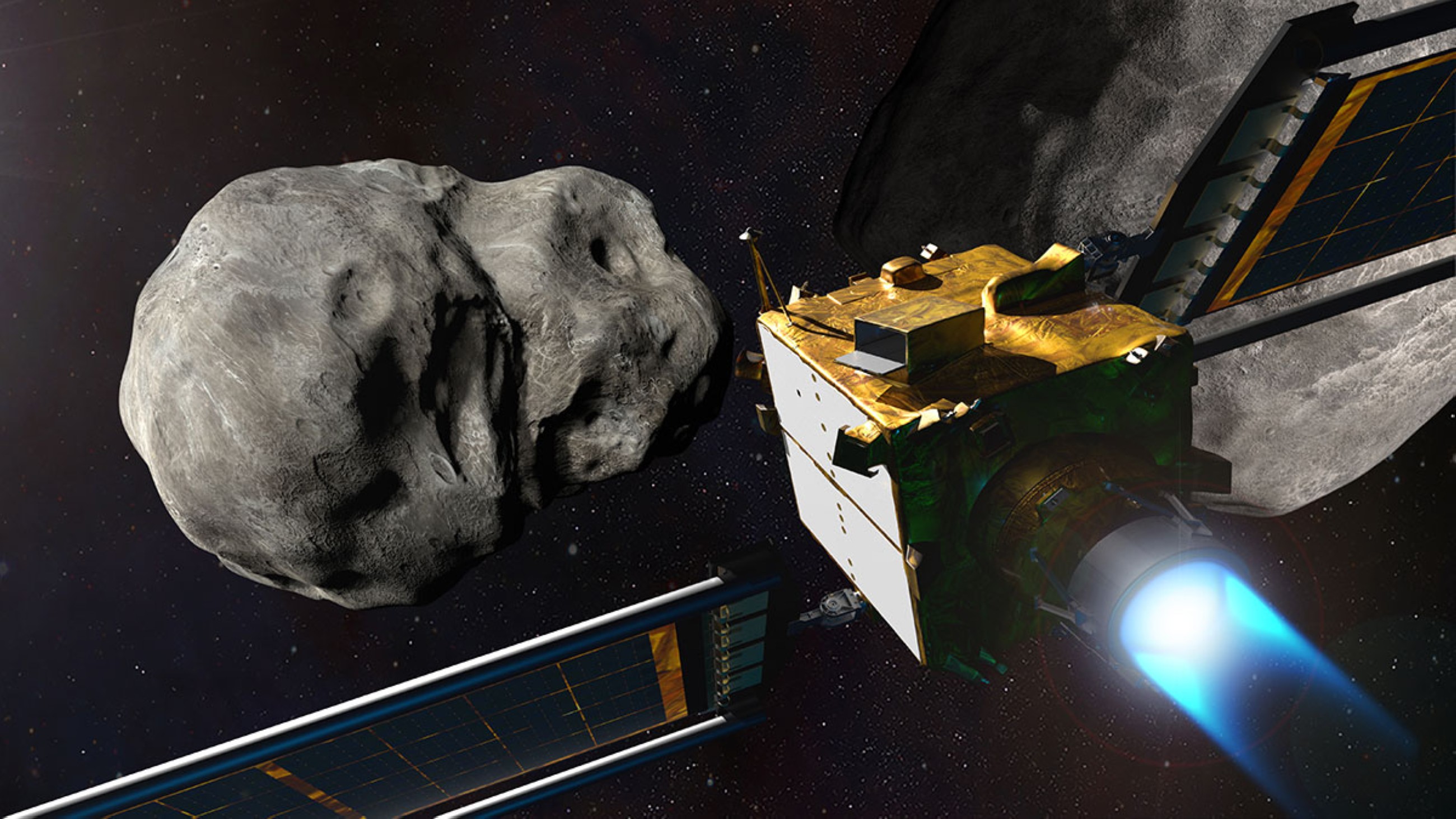 NASA spacecraft Dart hits asteroid Dimporphos