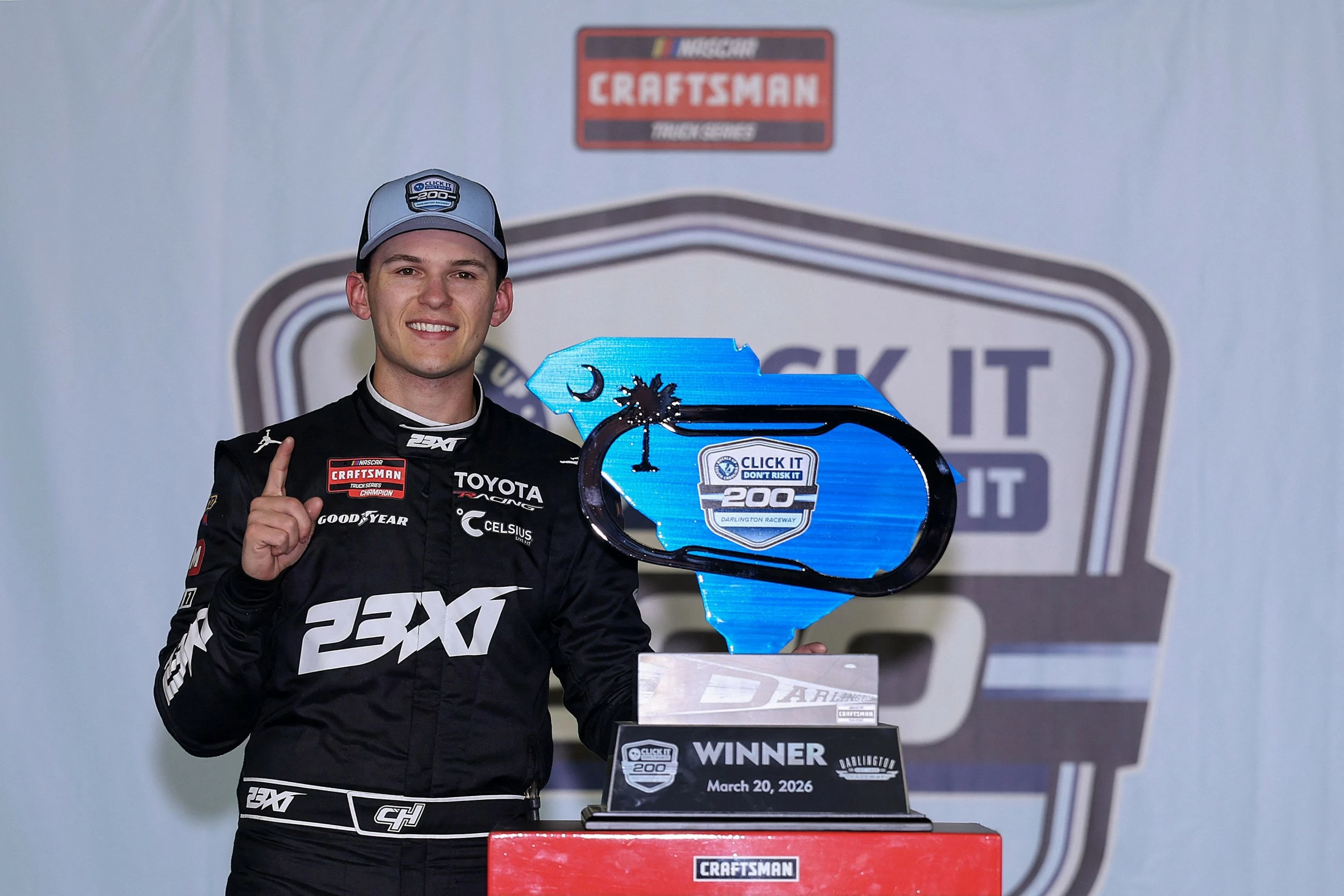 Corey Heim engineers last-lap pass to win Truck race at Darlington