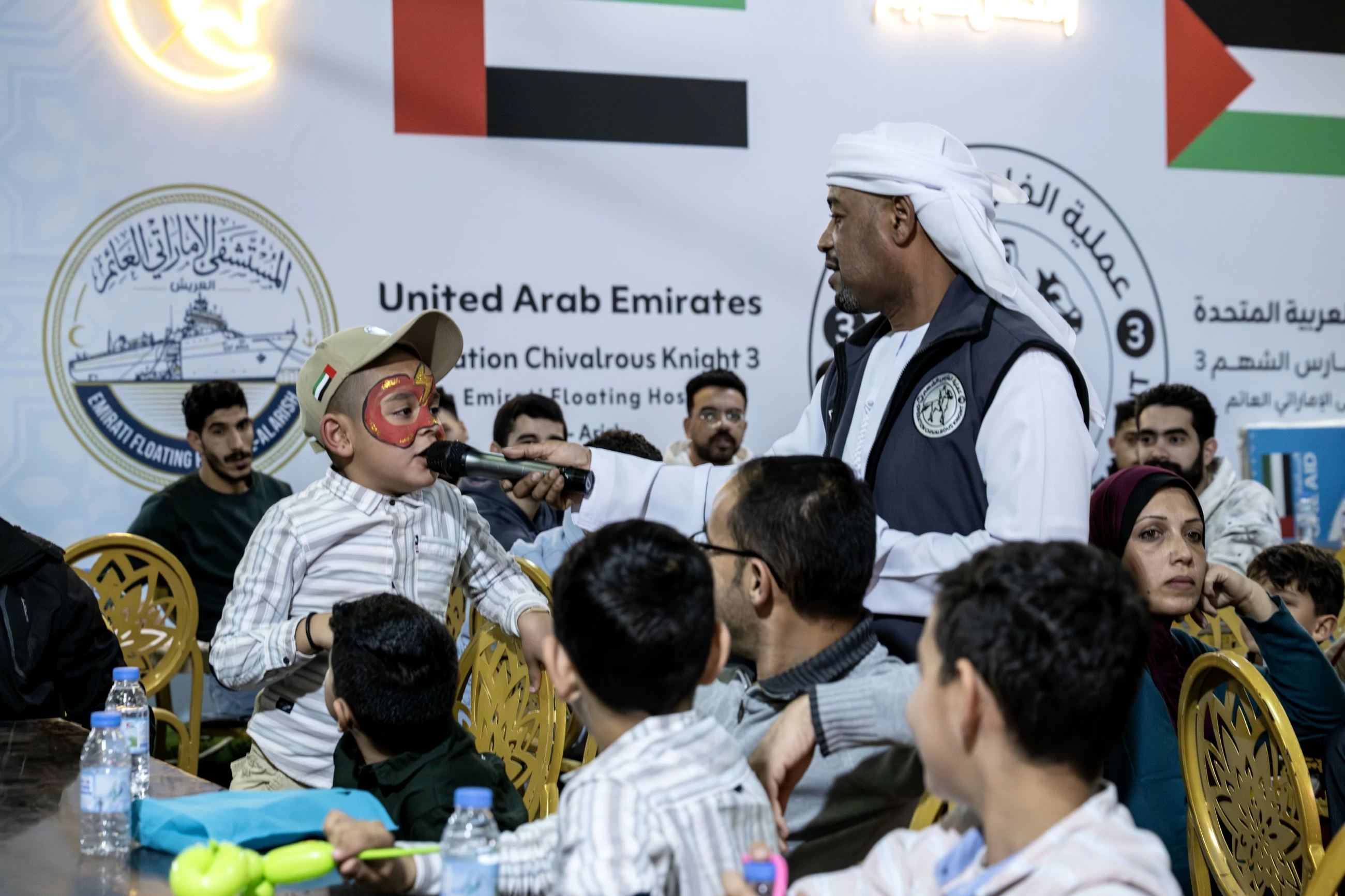 Operation Chivalrous Knight 3 marks Eid with patients from Gaza at UAE Floating Hospital