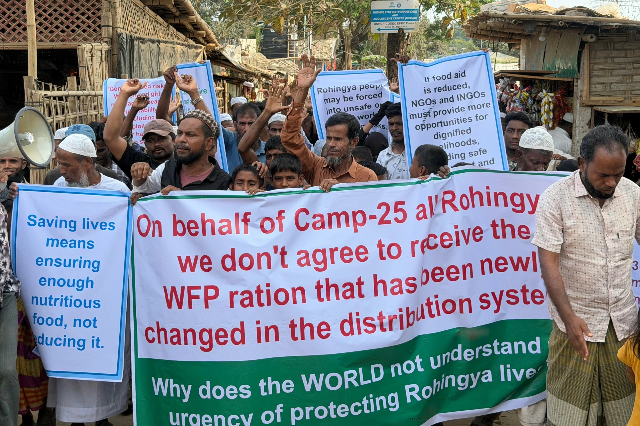 Food assistance slashed for thousands of Rohingya refugees trapped in Bangladesh camps