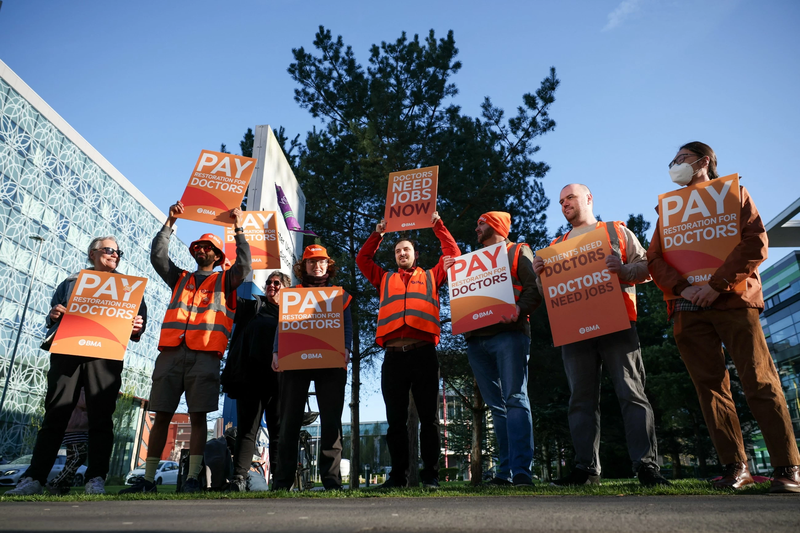 Resident doctors in England begin six-day strike after rejecting government's pay