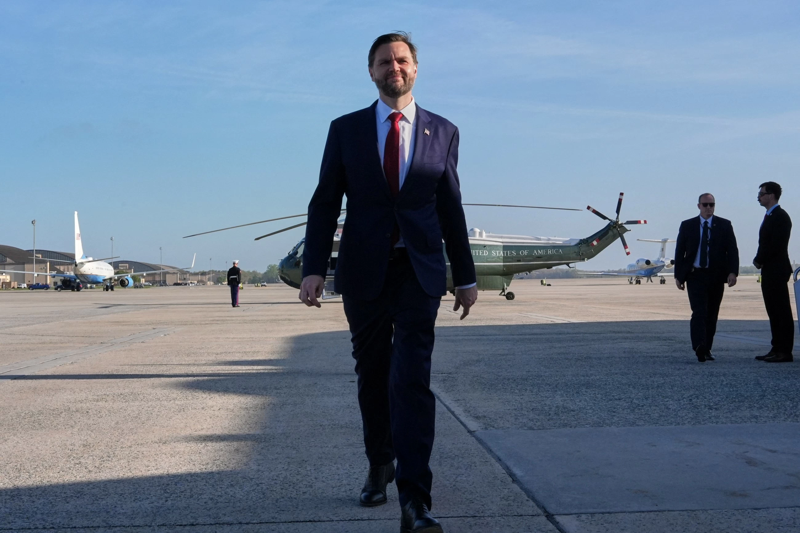 JD Vance hopes for 'positive' outcome as he departs  for US-Iran talks in Islamabad