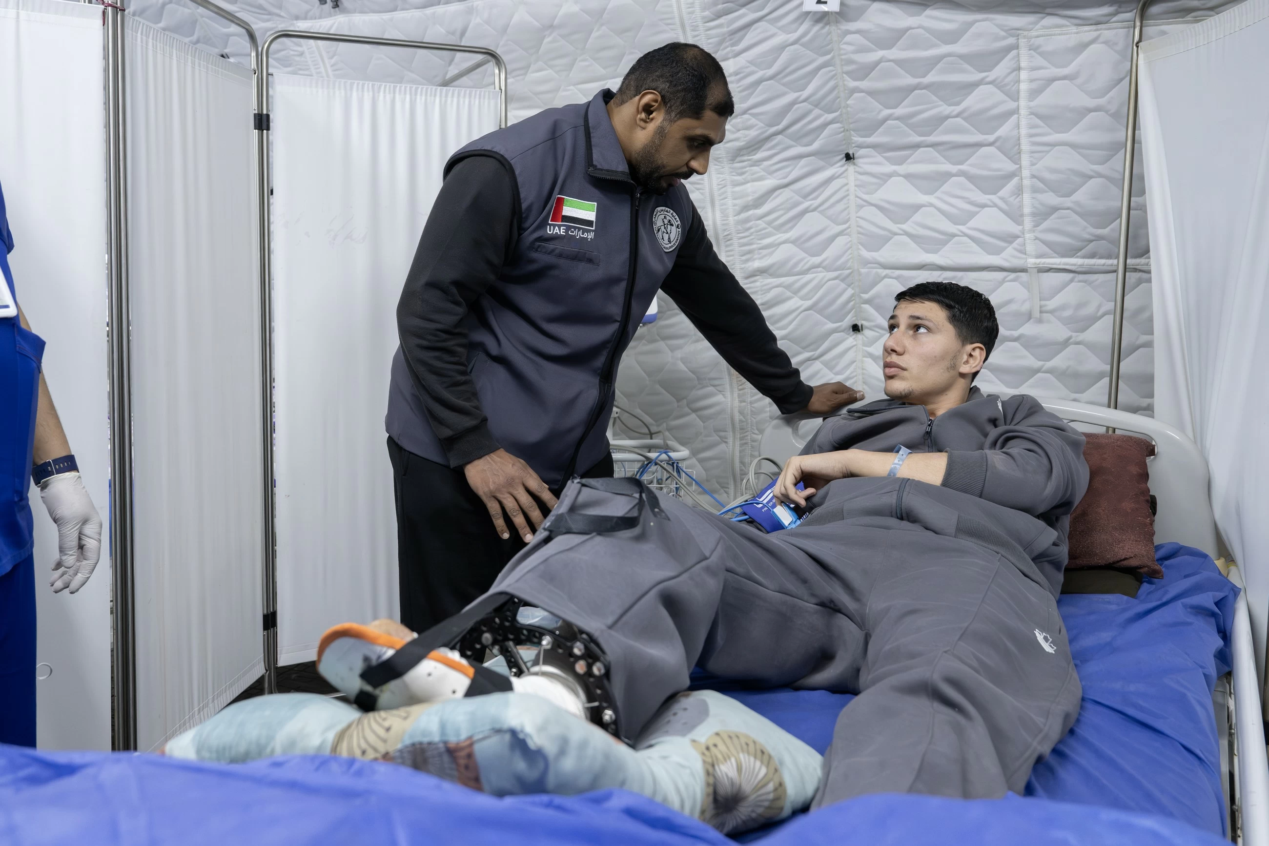 UAE Floating Hospital welcomes 5 new patients from Gaza