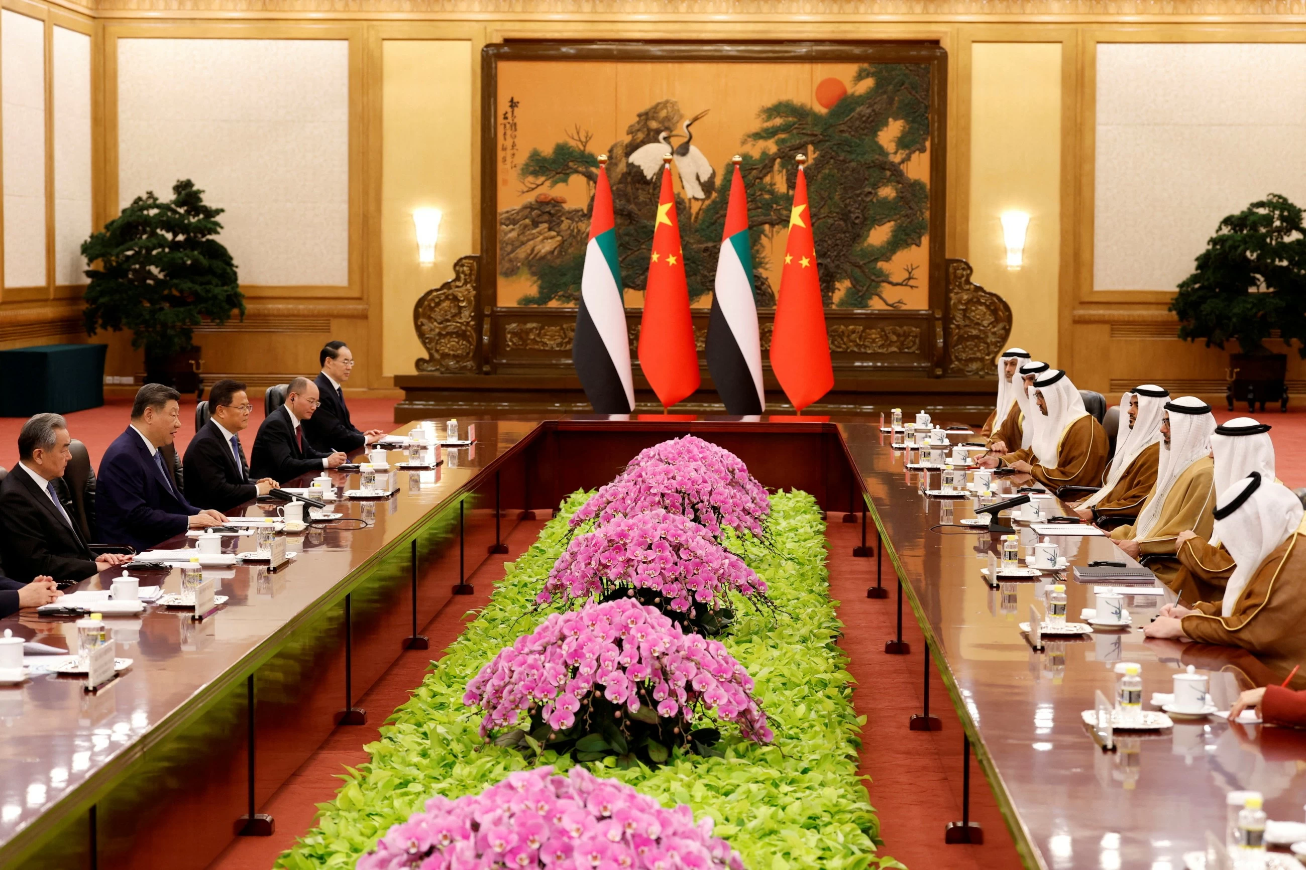 Sheikh Khaled meets President Xi ⁠in Beijing