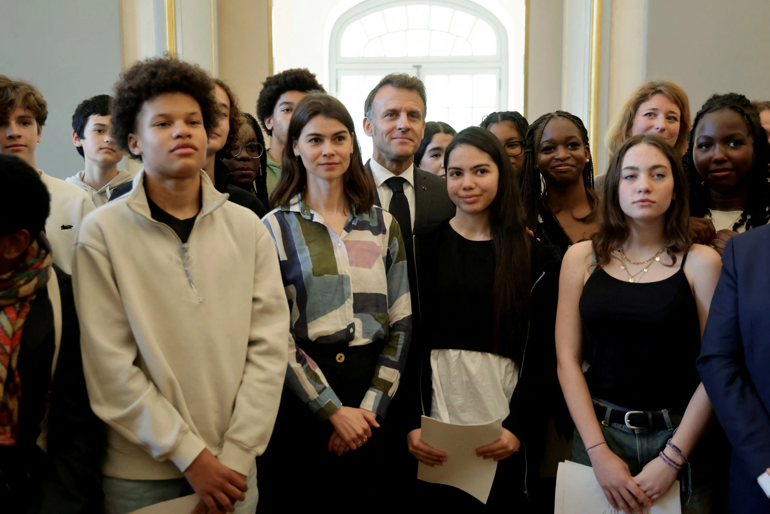 Switch off your mobile phones and read, France&rsquo;s Macron tells teenagers
