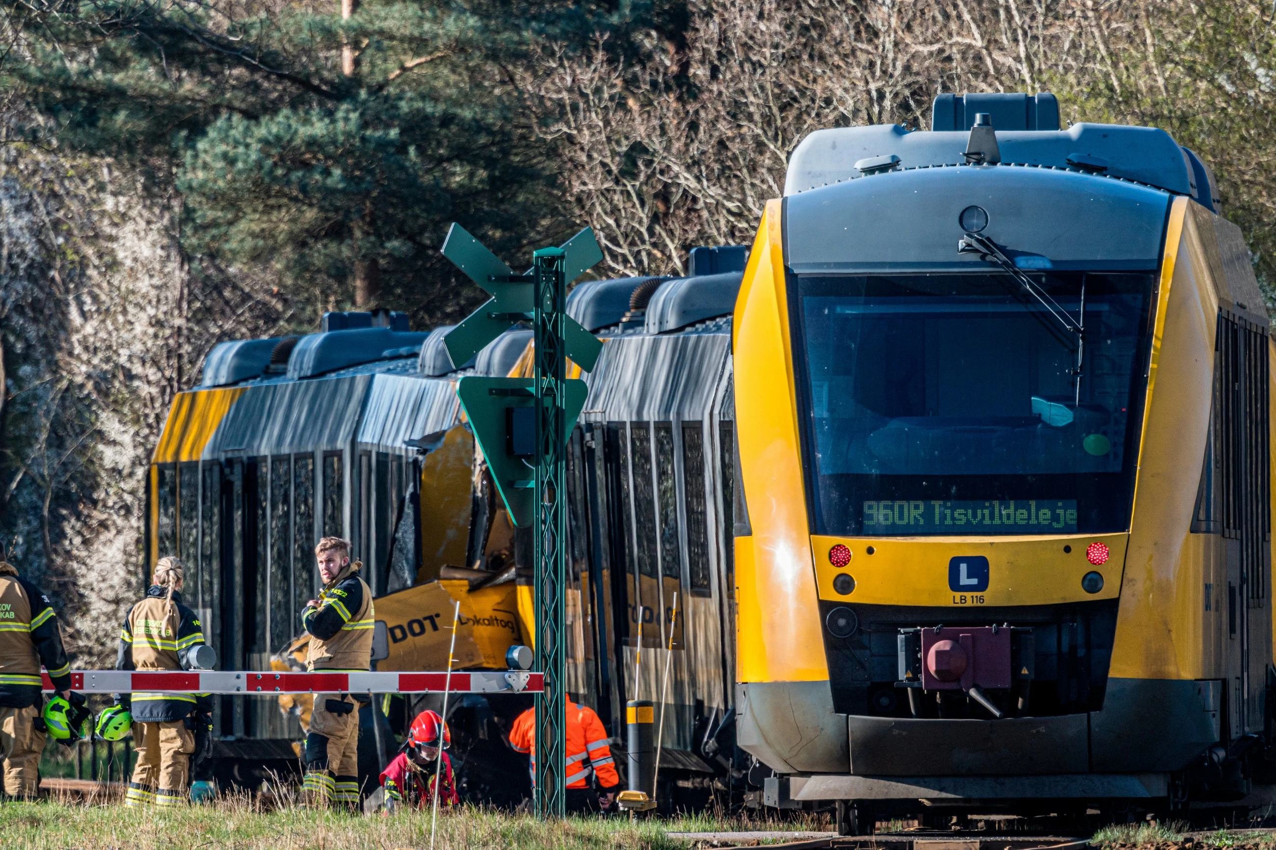 Two trains collide in Denmark, injuring 17 people