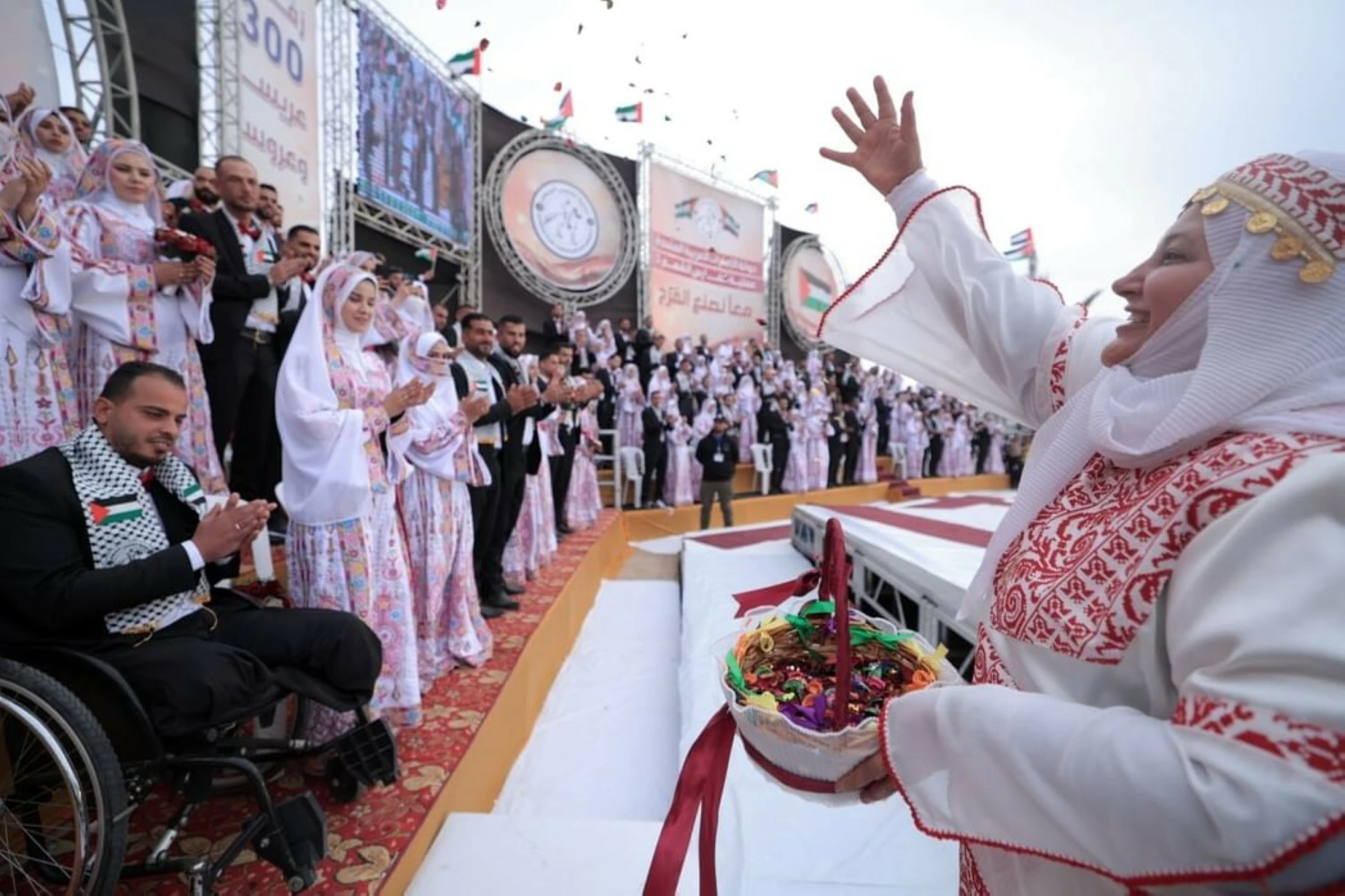 UAE organises mass wedding of 300 couples in Gaza Strip