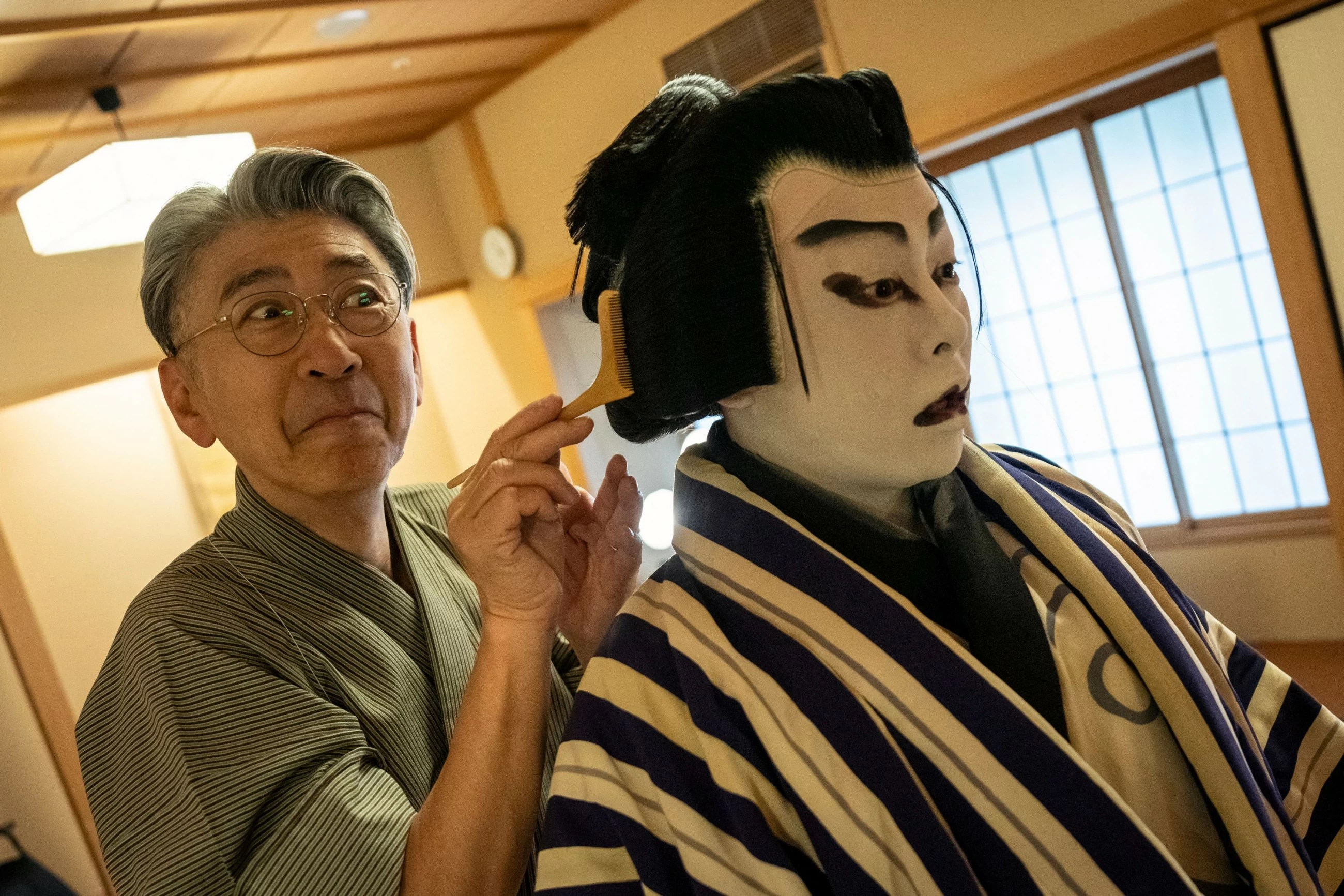 Japan wig masters set stage alive for Kabuki performers
