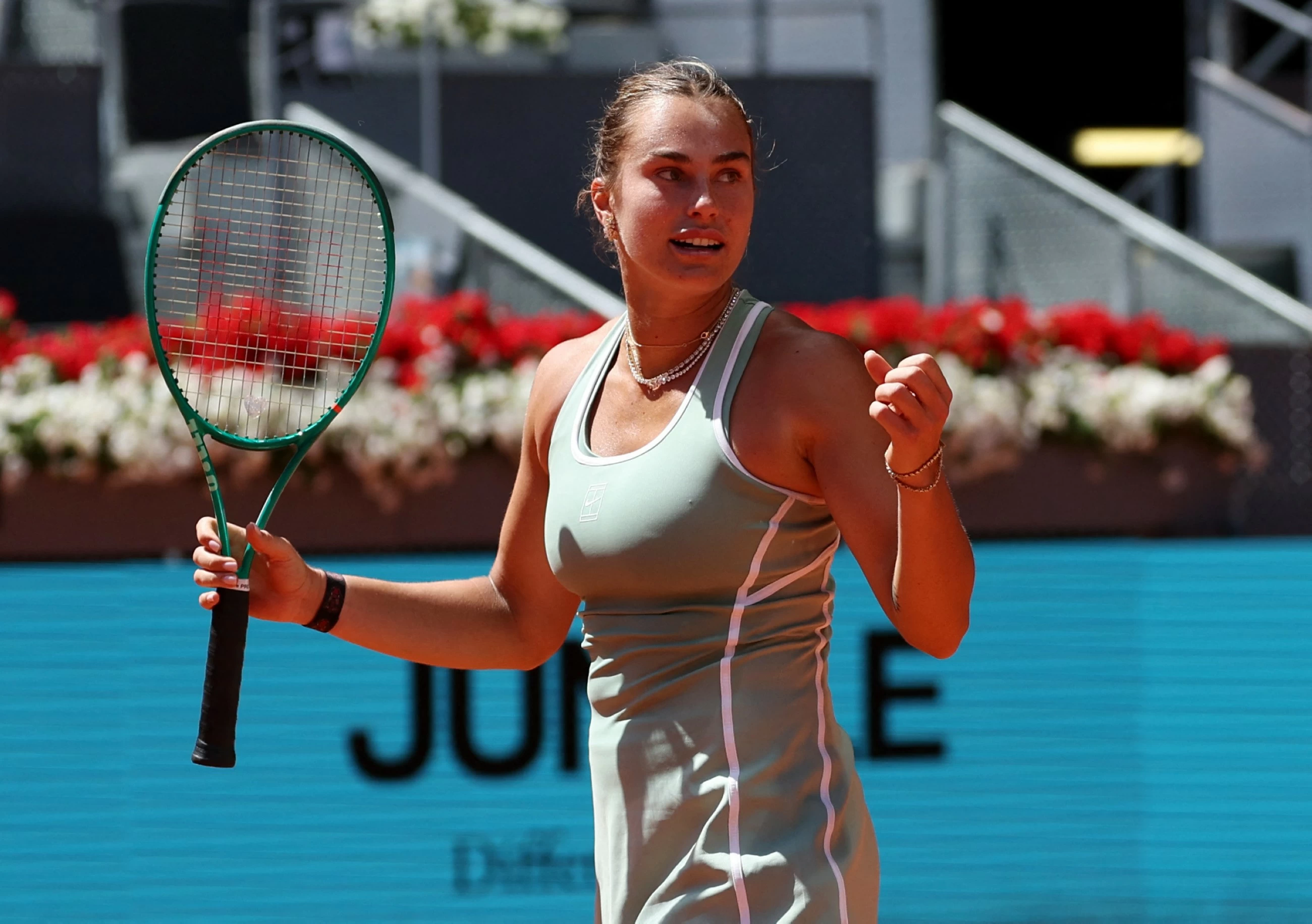 Sabalenka moves past Osaka in epic match to reach Madrid quarters