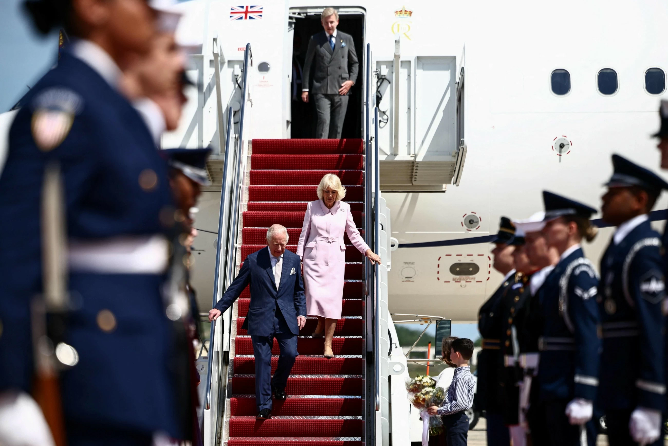 Britain's King Charles arrives in US to shore up Trump ties