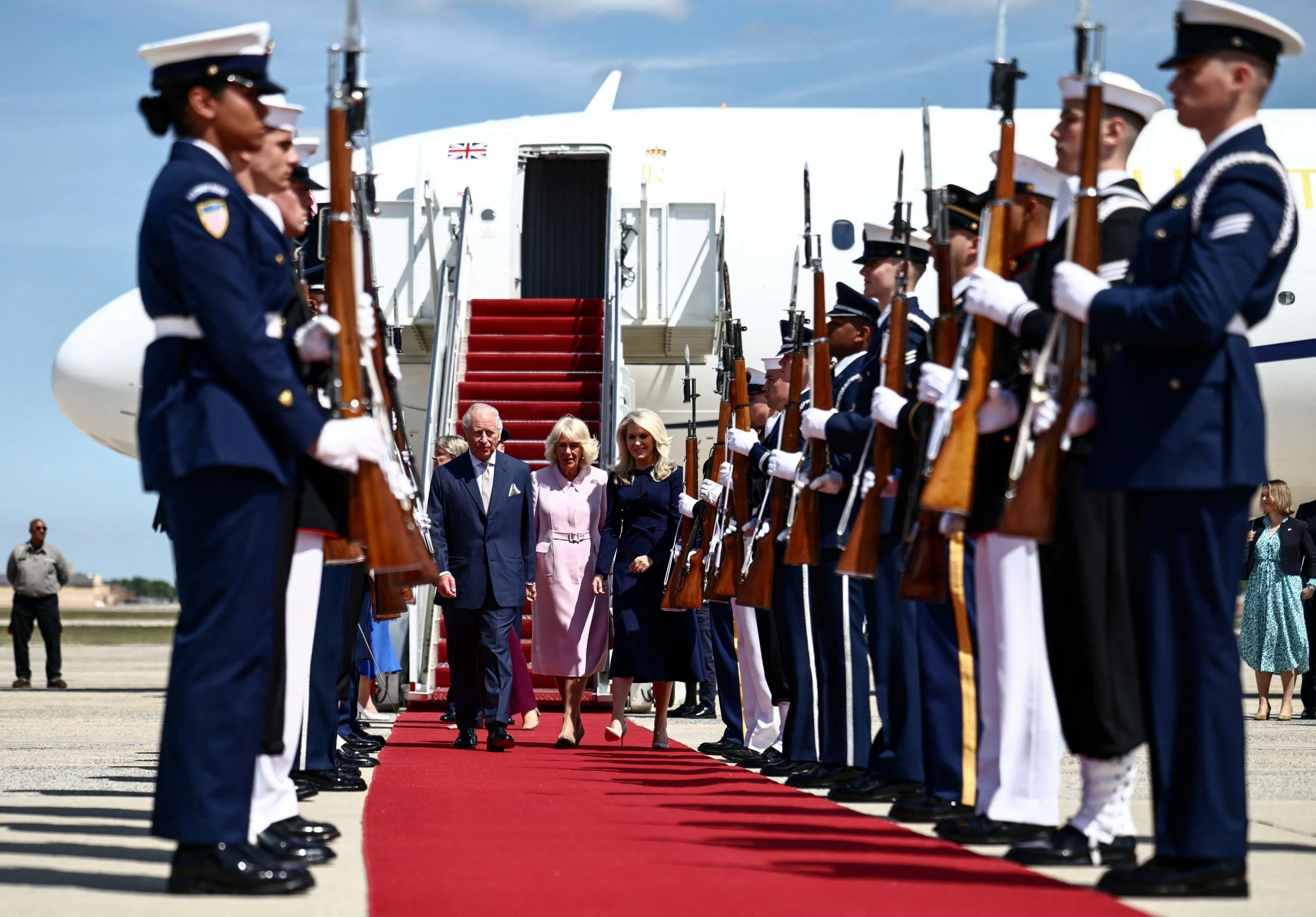 Britain's King Charles arrives in US to shore up Trump ties