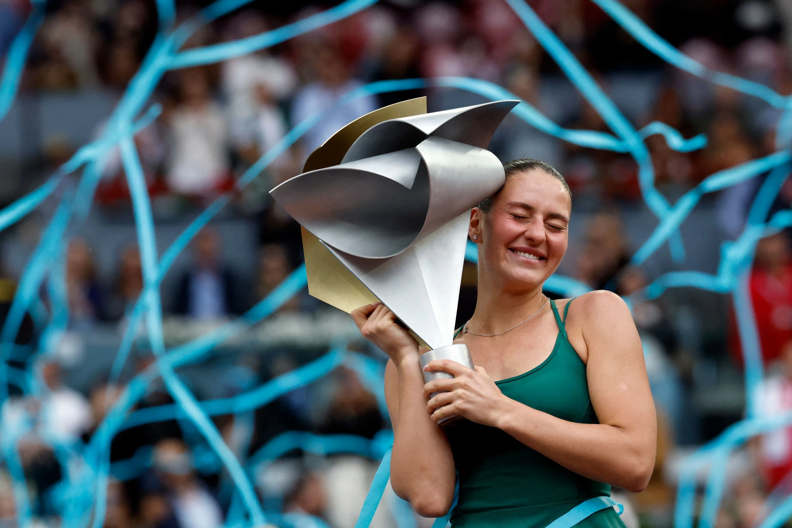 Kostyuk beats Andreeva, wins first Madrid Open title