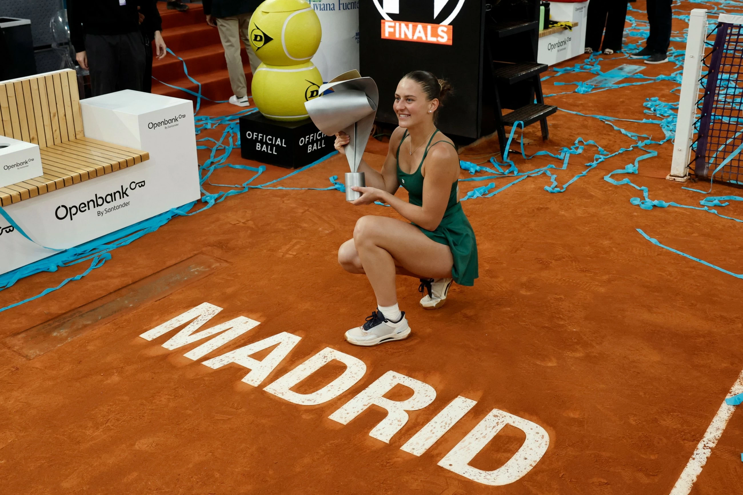 Kostyuk beats Andreeva, wins first Madrid Open title