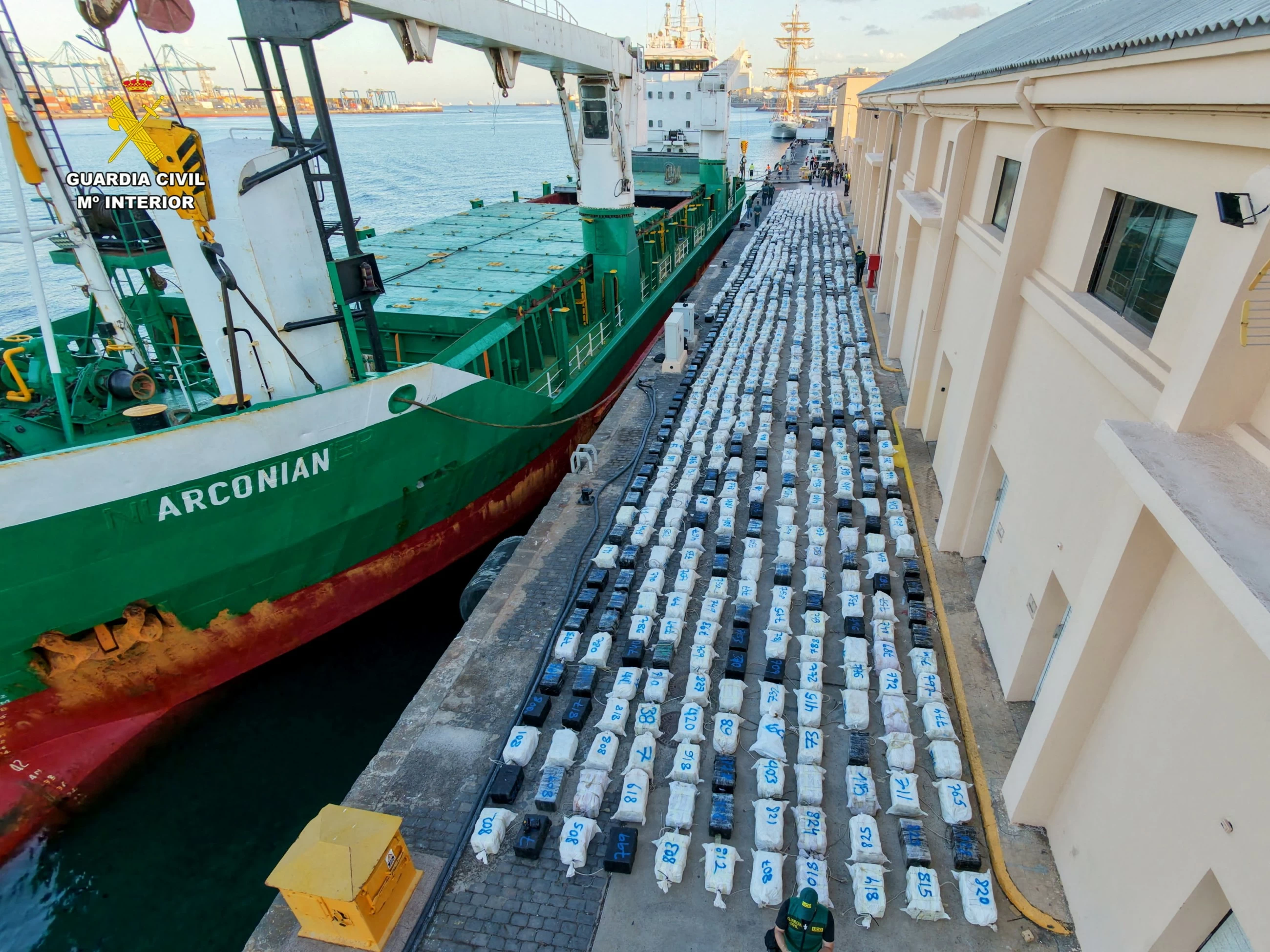 Spain seizes 30 tonnes of cocaine in record European haul, detains 23 crew