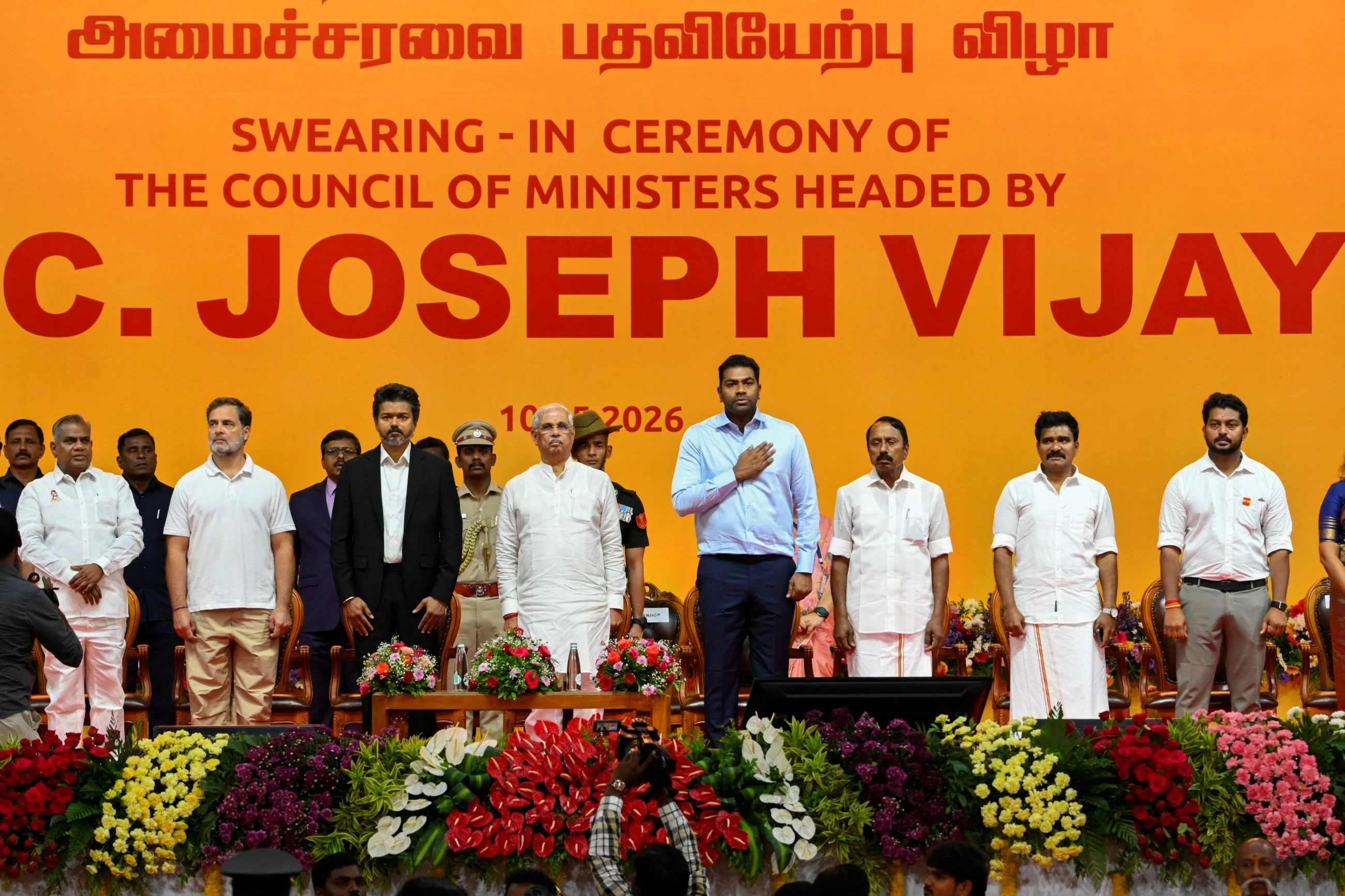 South Indian film superstar sworn in as Tamil Nadu chief minister