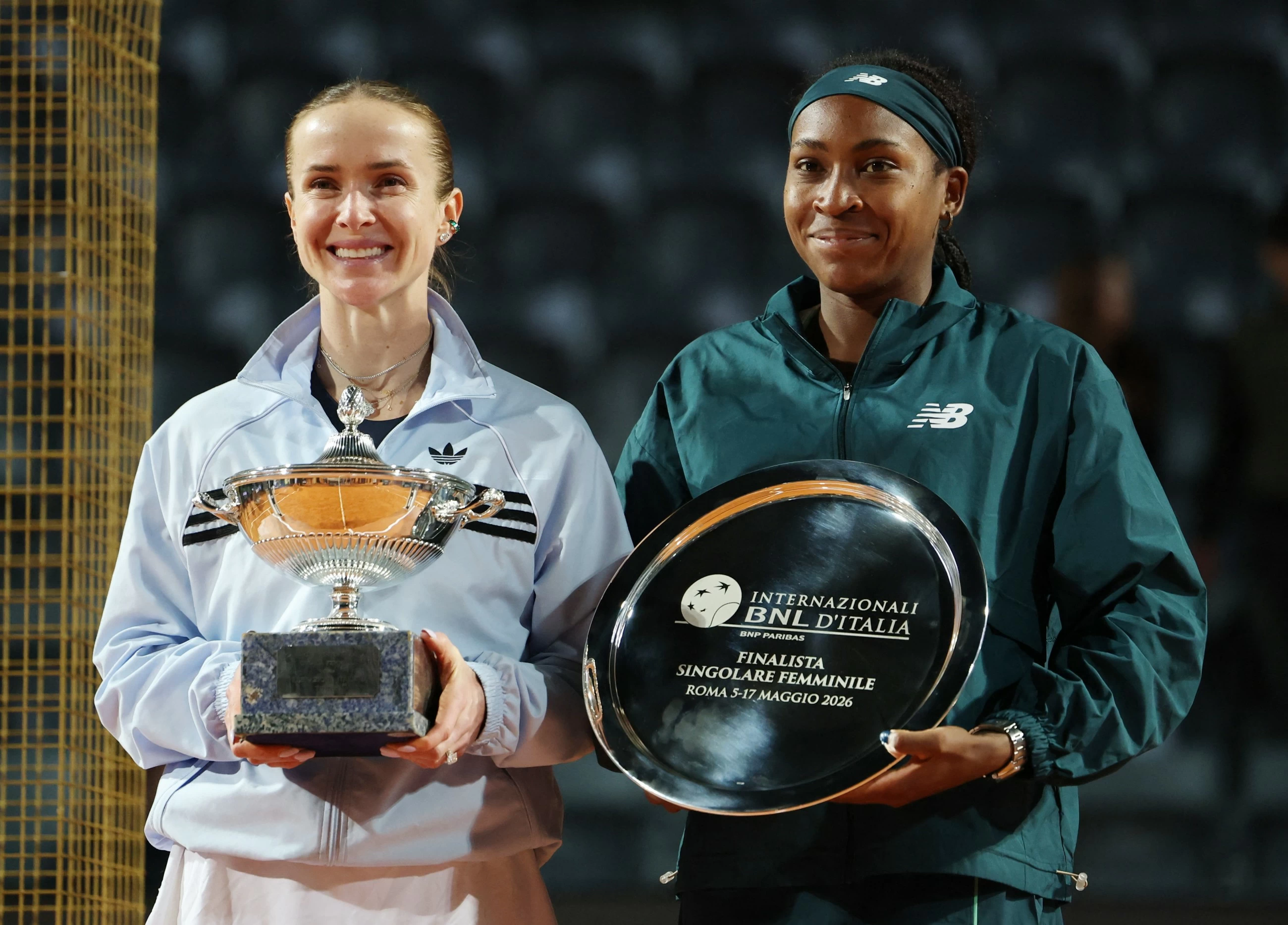 Svitolina sees off Gauff to win Italian Open, Sinner in men's title showdown