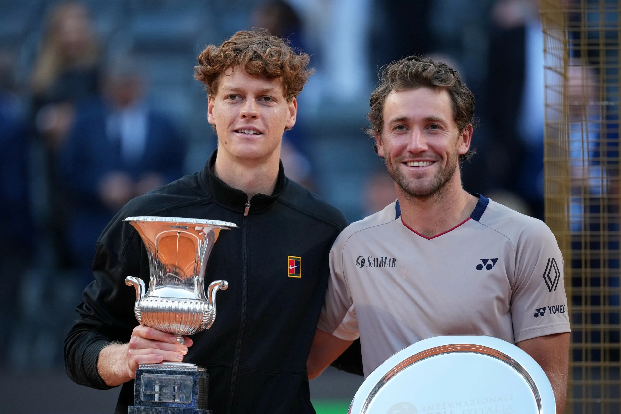 Sinner wins Italian Open, Svitolina sees off Gauff in final